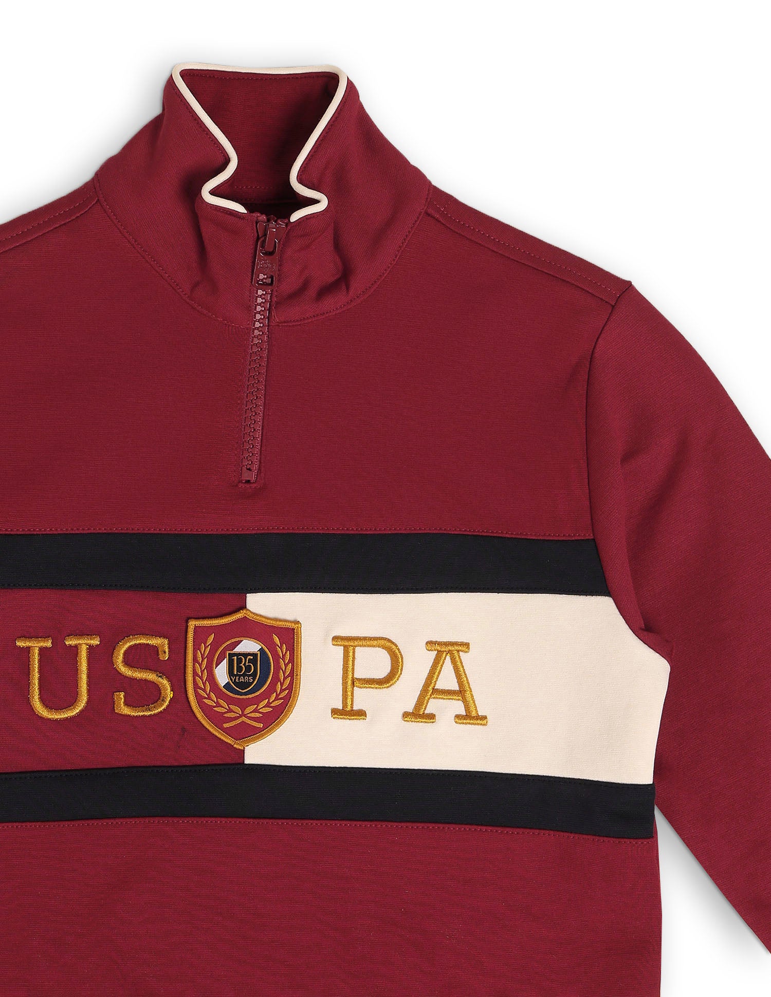 Boys Brand Embroidered Regular Fit Sweatshirt Dark Red - U.S. POLO ASSN. | Large