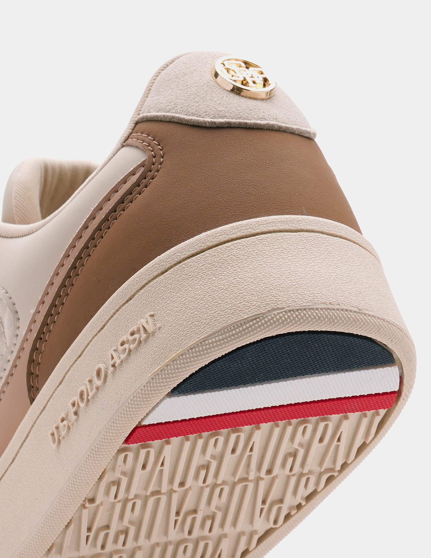 Sophie 2.0 Nude Quilting Detail Sneakers Shoes Nude - U.S. Polo Assn. India | Large