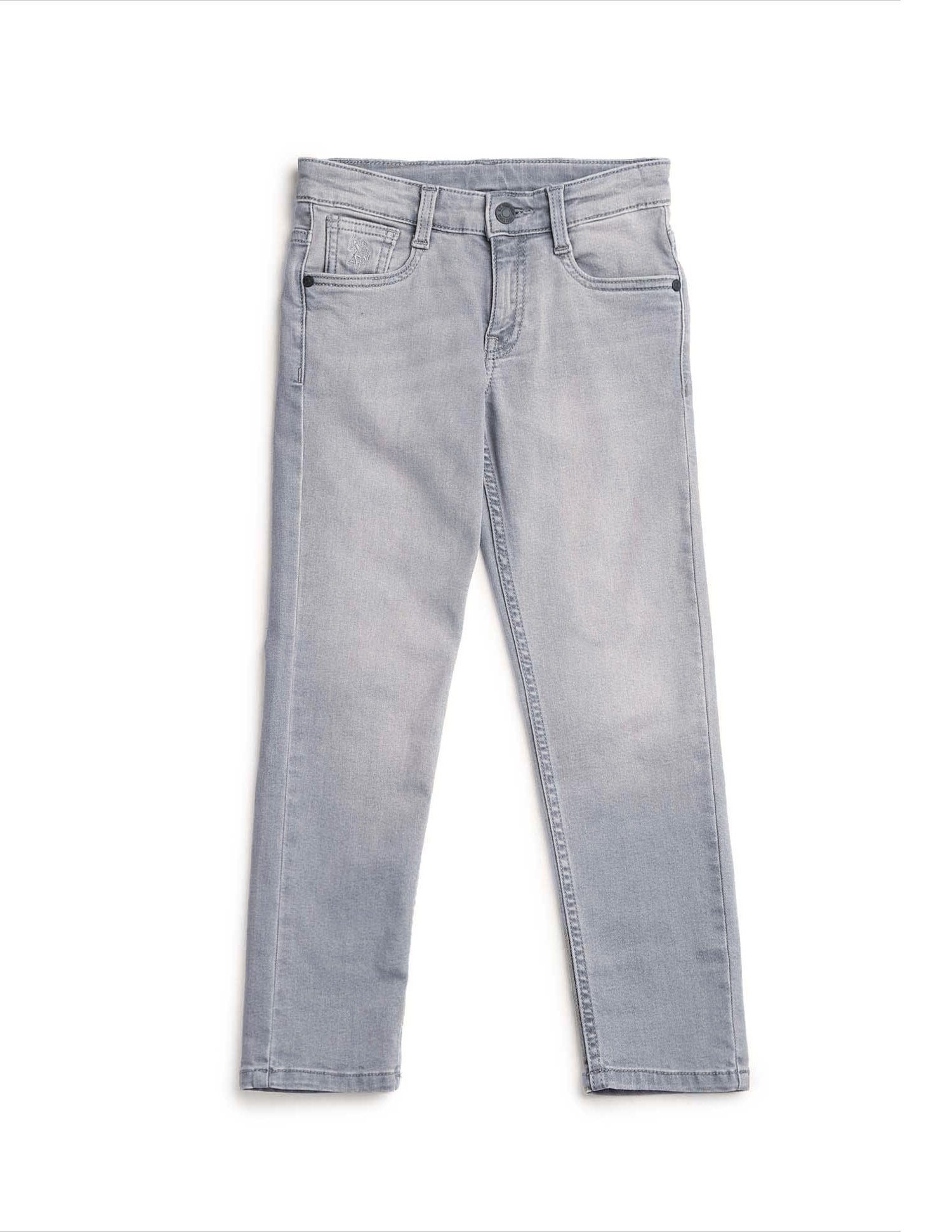 Boys Slim Fit Stone Washed Jeans Light Wash - U.S. POLO ASSN. | Large