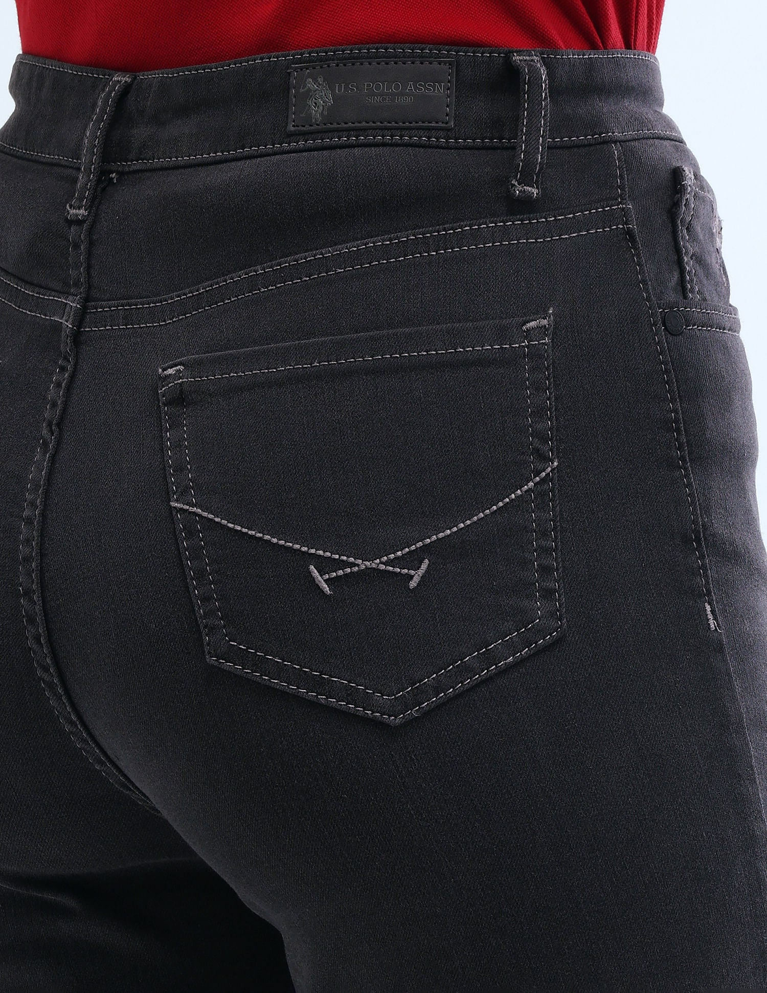 Ultra High Rise Bootcut Jeans Grey - U.S. Polo Assn. India | Large