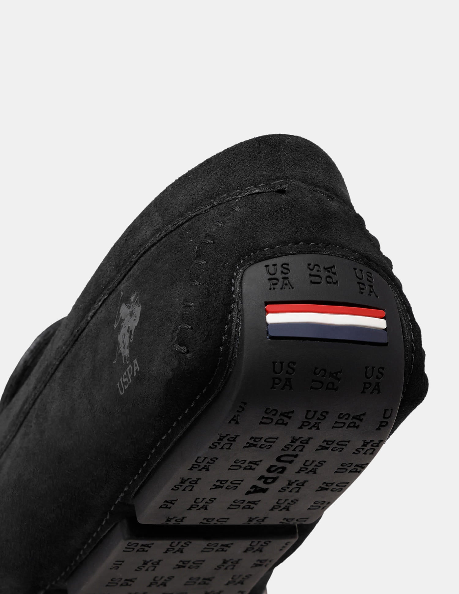 Men Torin Slip-Ons Suede Loafers Black - U.S. Polo Assn. India | Large