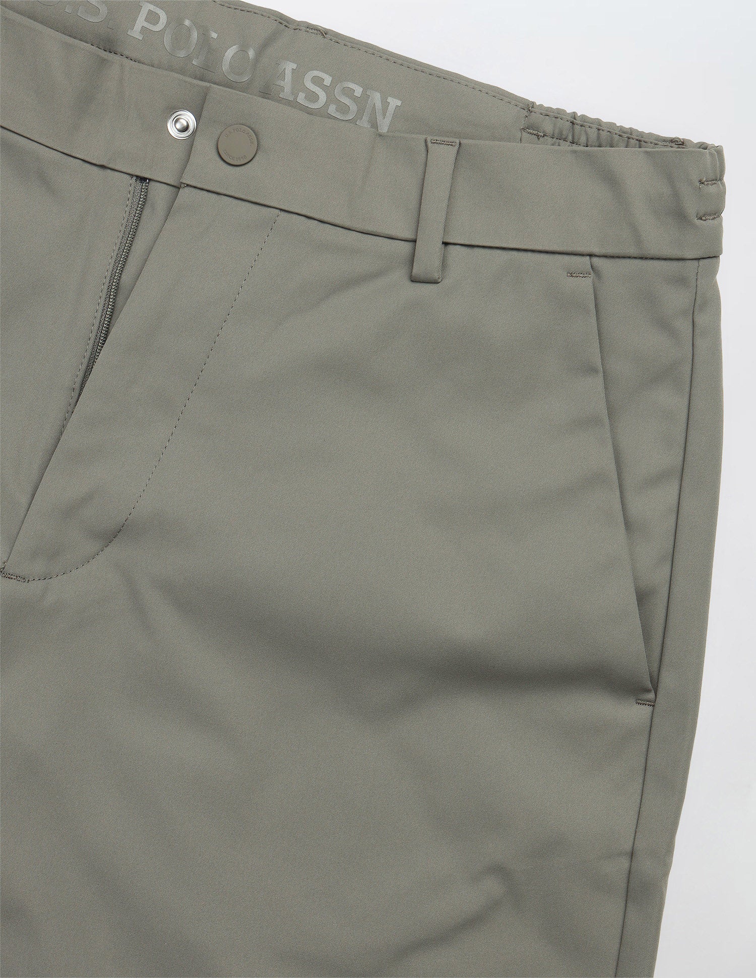 Mid Rise Slim Fit Shorts Green - U.S. Polo Assn. India | Large