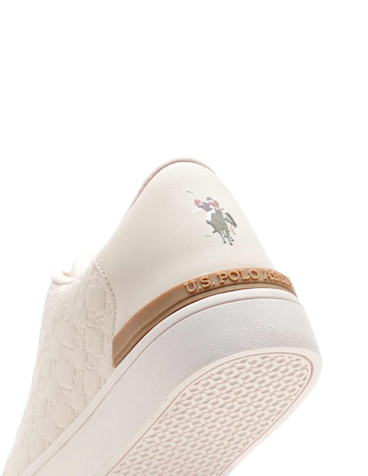 Women Debossed Branding Mila Sneakers Pink - U.S. Polo Assn. India | Large