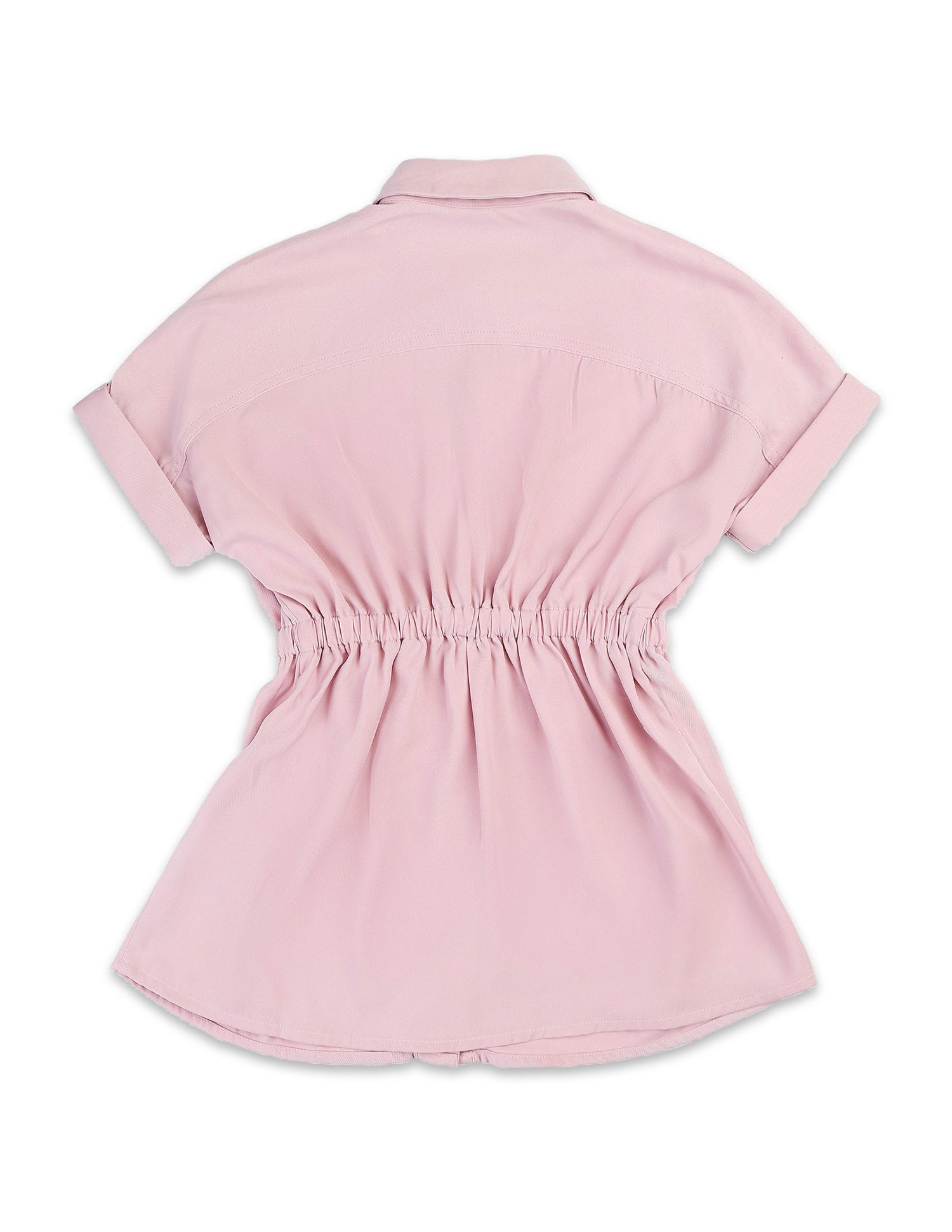 Girls Solid Shirt Dress Pink - U.S. POLO ASSN. | Large