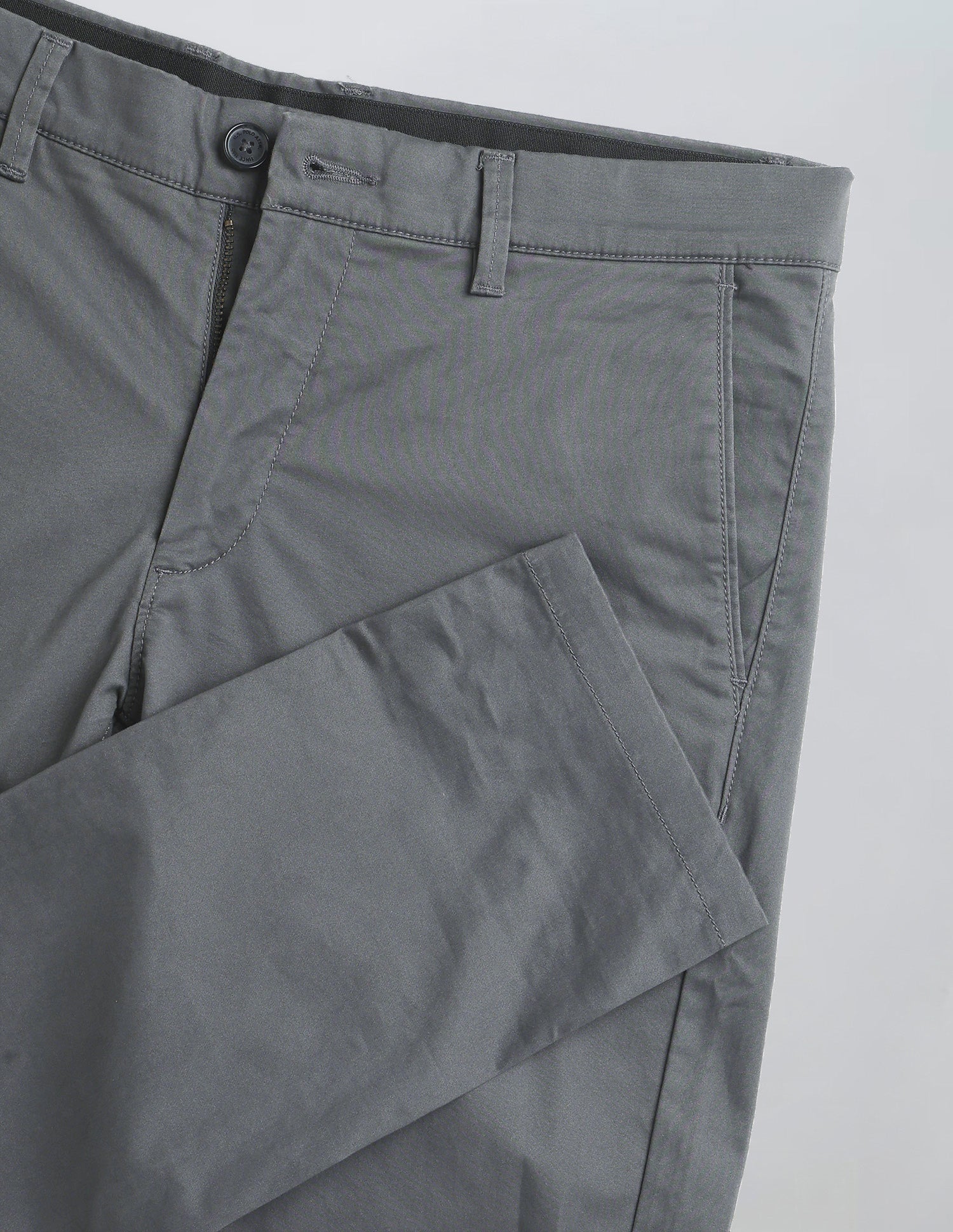 Austin Slim Fit Satin Trousers Dark Grey - U.S. Polo Assn. India | Large