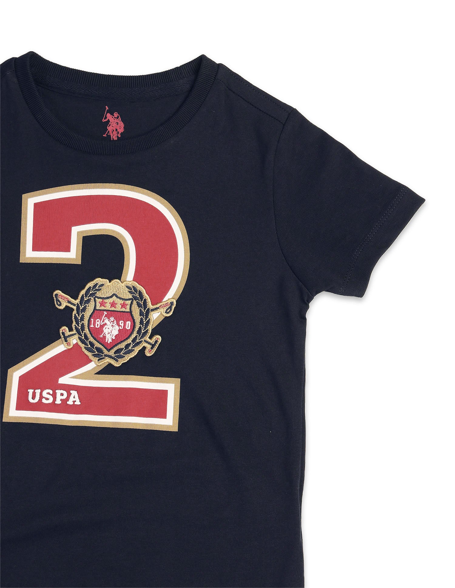 Boys Numeric Brand Embroidered T-Shirt Navy - U.S. POLO ASSN. | Large