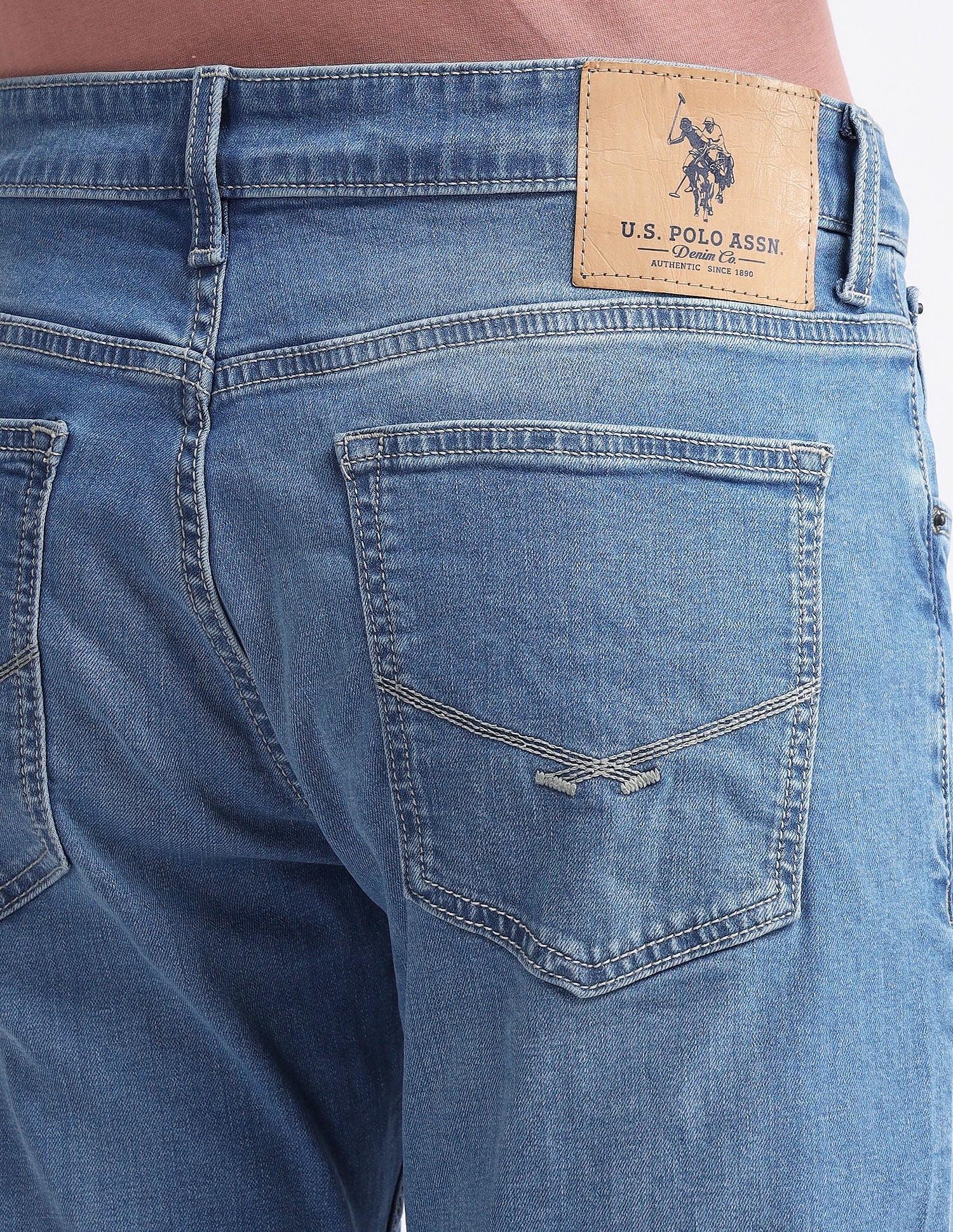 Brandon Slim Fit Blue Jeans Blue - U.S. Polo Assn. India | Large