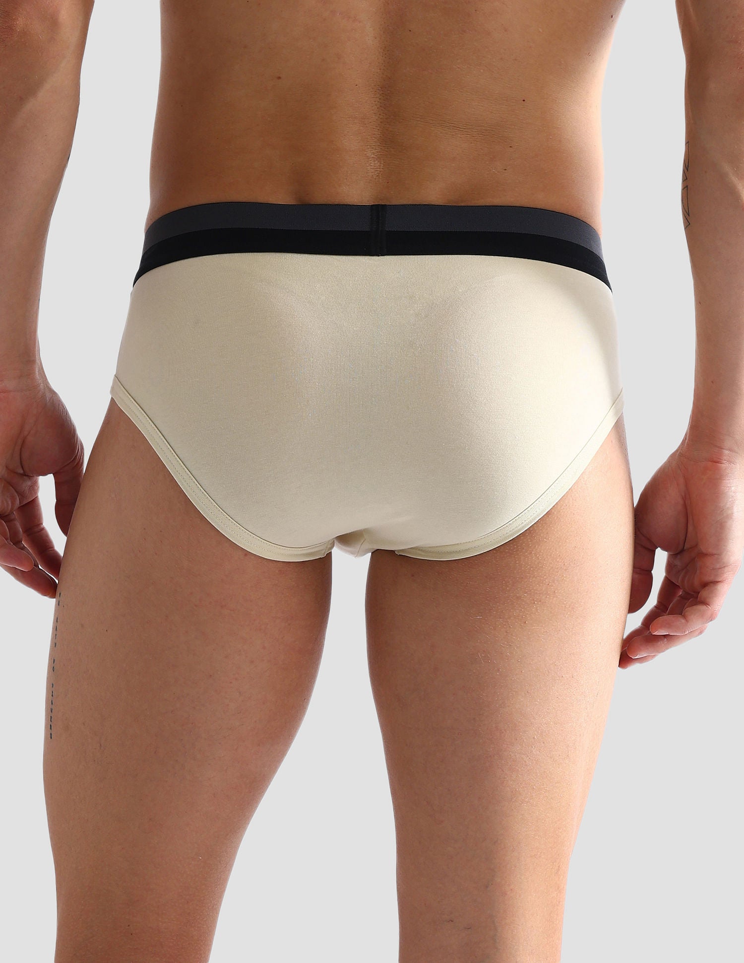 Dual Tone Cotton Stretch OET07 Briefs - Pack Of 3 Navy, Black and Frozen Dew - U.S. POLO ASSN. | Large