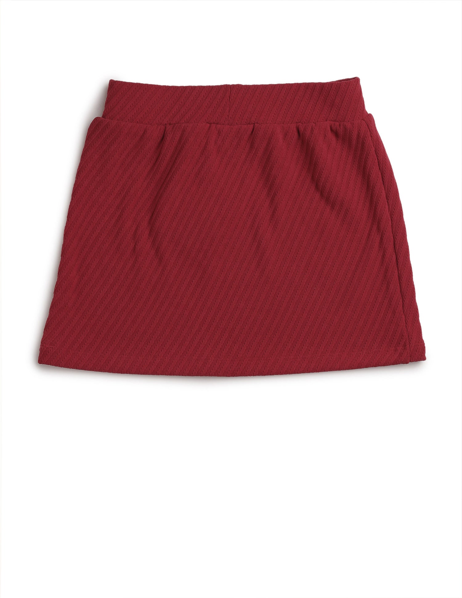 Girls Textured Straight Skirt Red - U.S. POLO ASSN. | Large