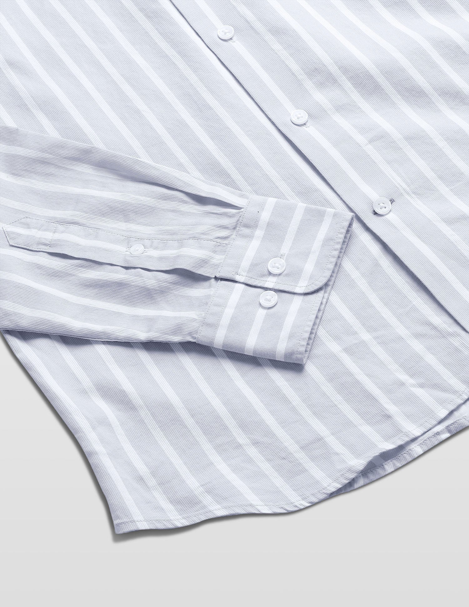 Casa De Campo Vertical Striped Shirt Light Grey - U.S. Polo Assn. India | Large