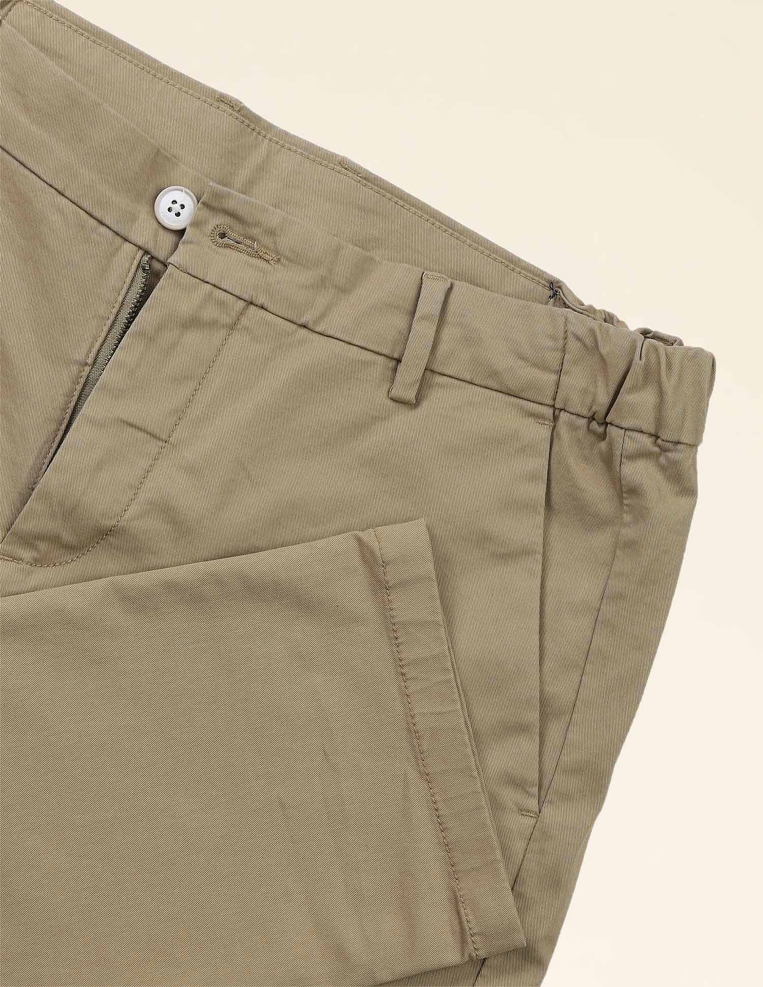 Super slim Fit Solid Chinos Khaki - U.S. Polo Assn. India | Large