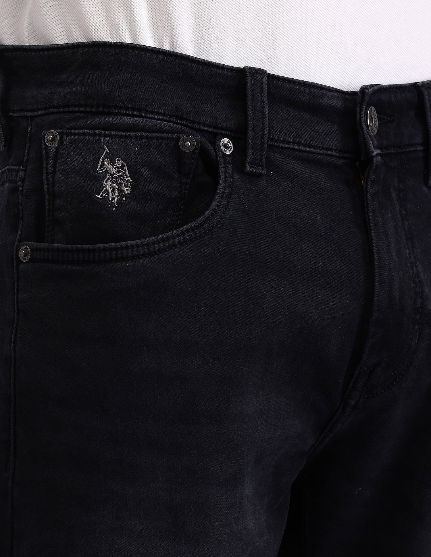 Henry Tapered Blue Jeans Blue - U.S. POLO ASSN. | Large