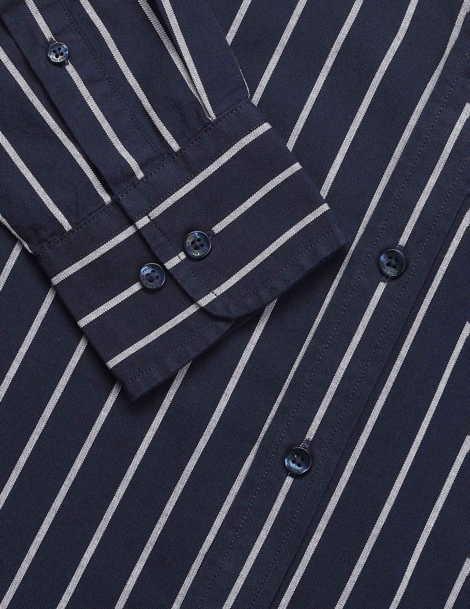 Vertical Striped Oxford Shirt Navy - U.S. Polo Assn. India | Large