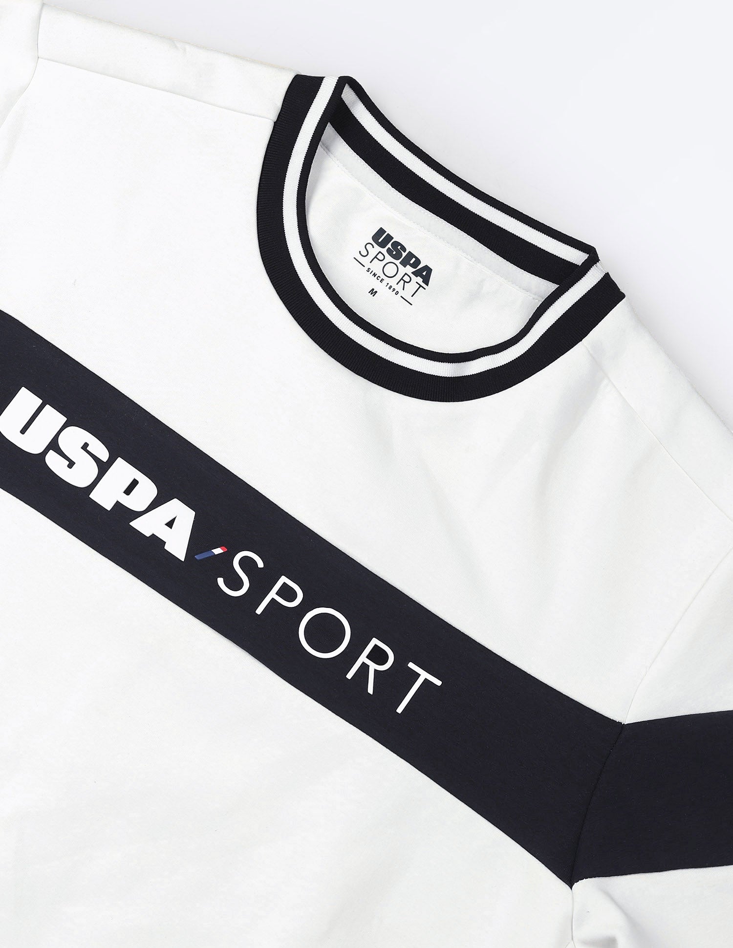 Brand Printed Luxe Sweatshirt White - U.S. Polo Assn. India | Large