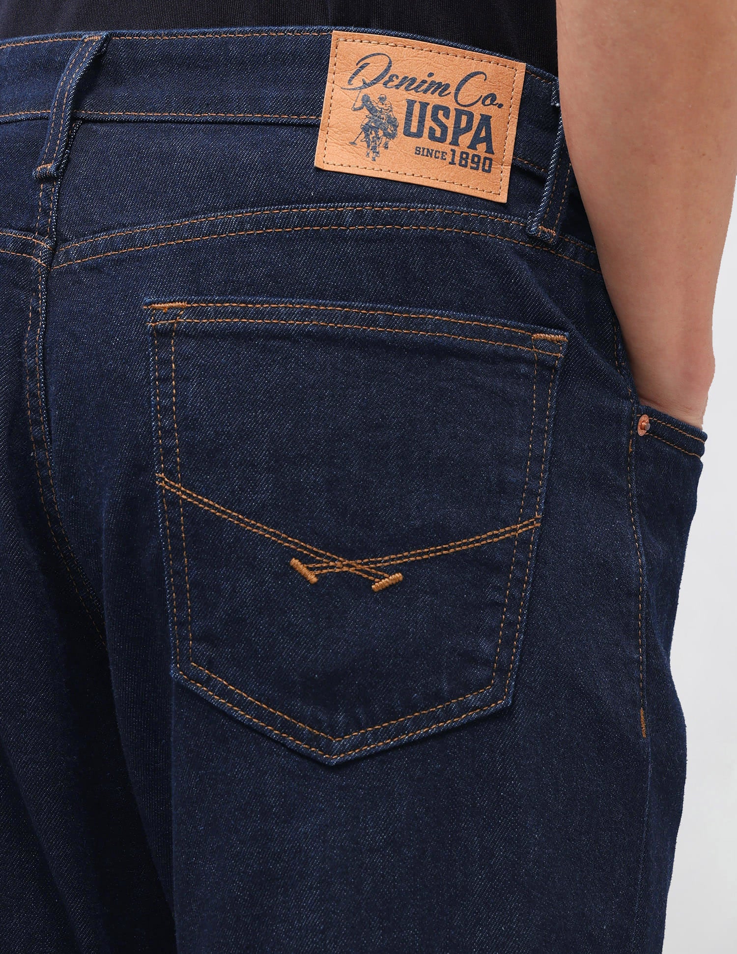 Solid Bootcut Jeans Blue - U.S. Polo Assn. India | Large