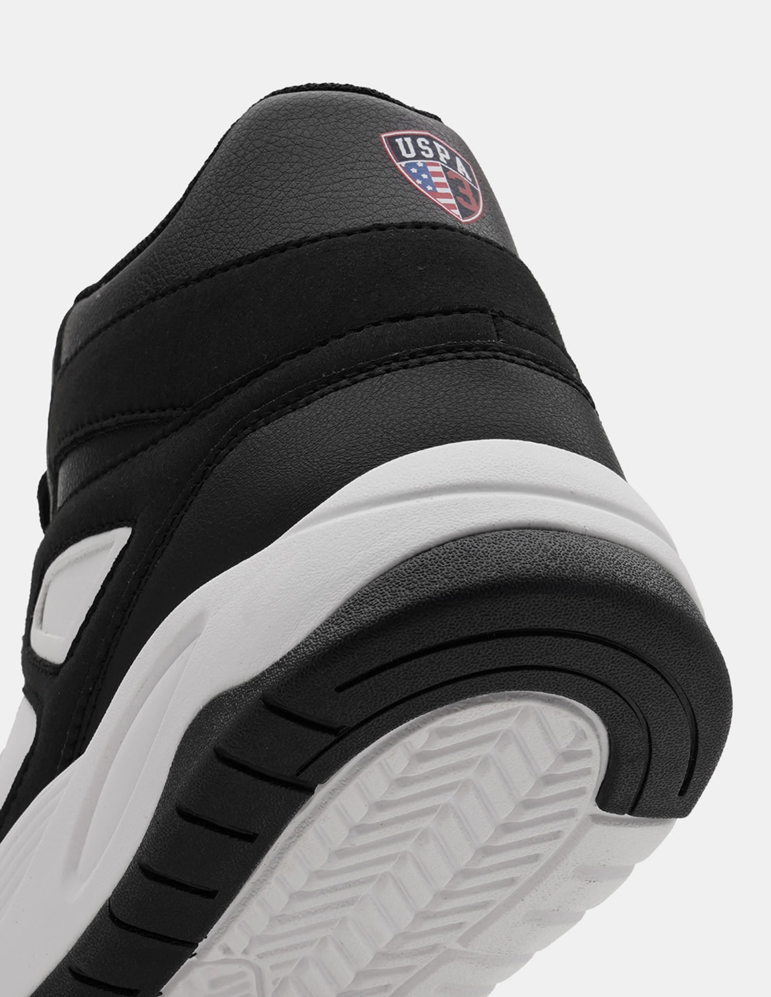 Men Bruce Mid Top Sneakers Black - U.S. Polo Assn. India | Large