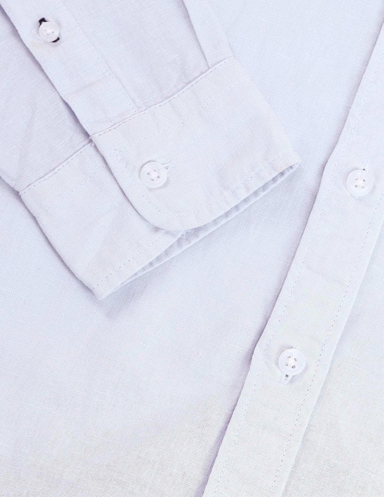 Slim Fit Poplin Linen Shirt Blue - U.S. Polo Assn. India | Large