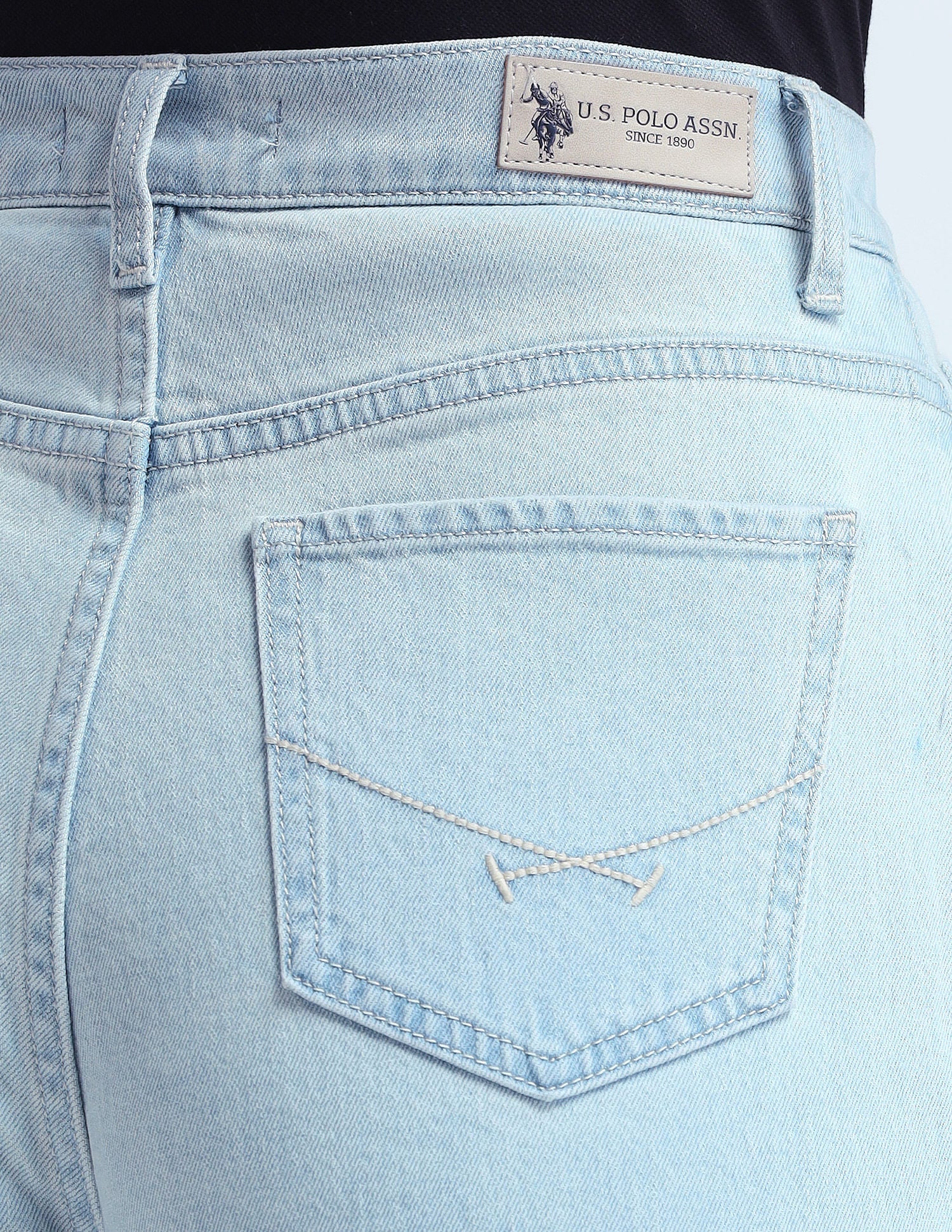 Wide Leg Fit Blue Jeans Blue - U.S. Polo Assn. India | Large