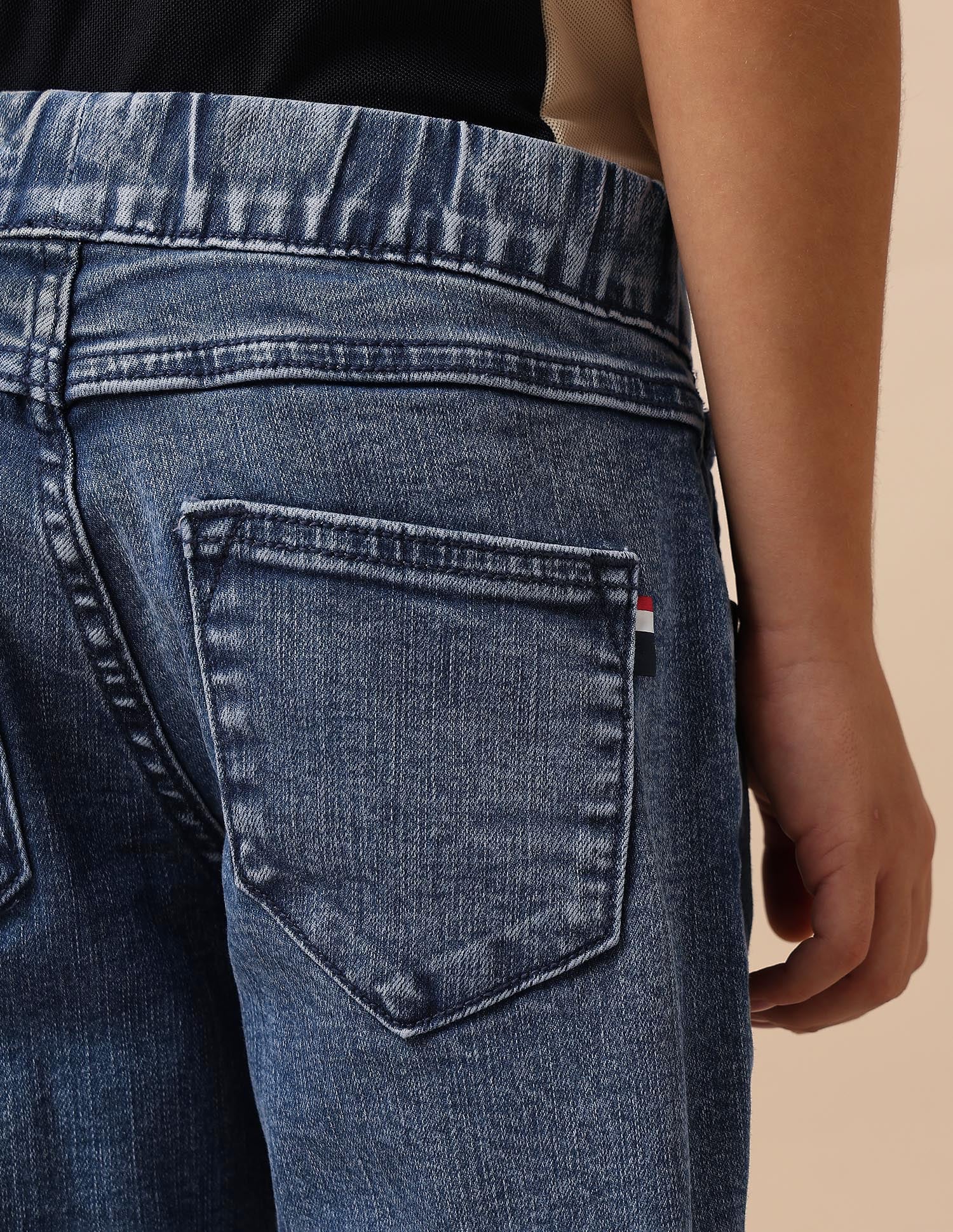 Boys Stone Washed Relaxed Fit Jeans Blue - U.S. POLO ASSN. | Large