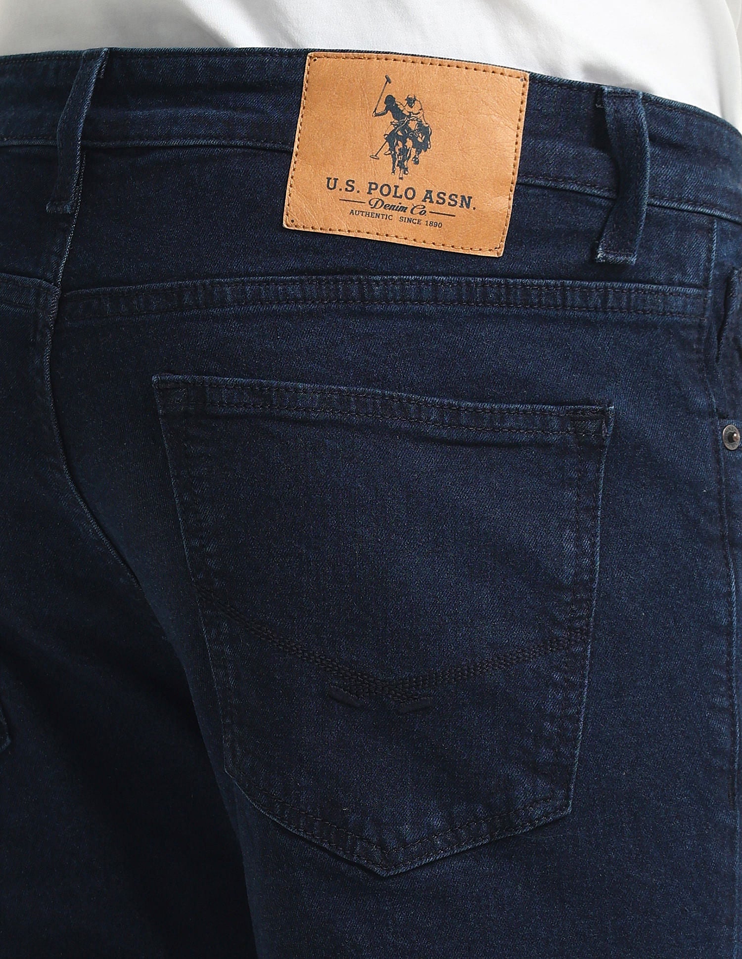 Brandon Slim Tapered Navy Jeans Navy - U.S. Polo Assn. India | Large