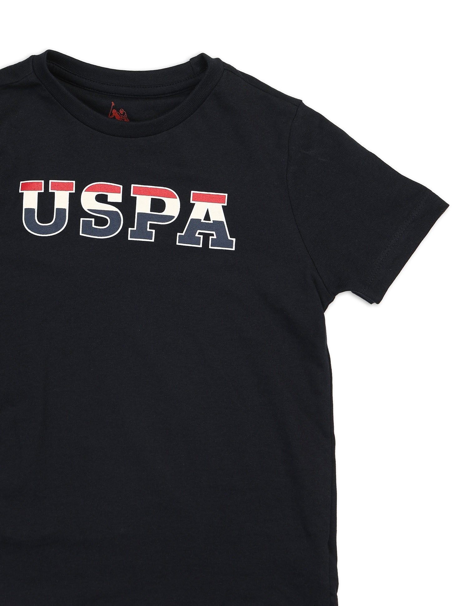 Boys Brand Printed Regular Fit T Shirt Navy - U.S. POLO ASSN. | Large