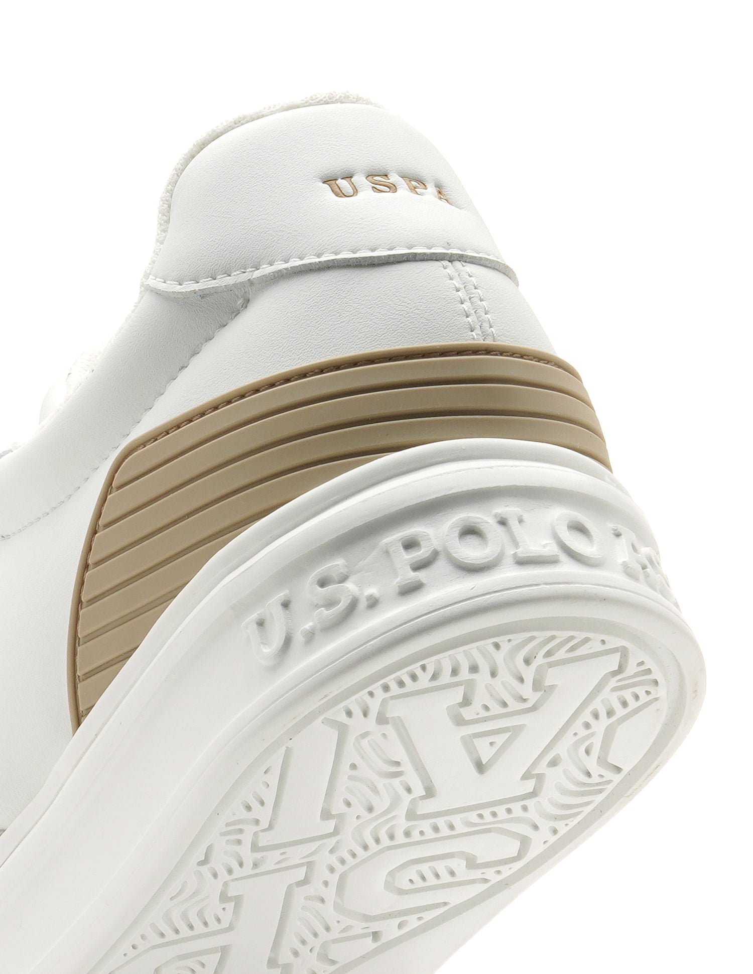 Men Nebo Colourblocked Sneakers Beige - U.S. Polo Assn. India | Large