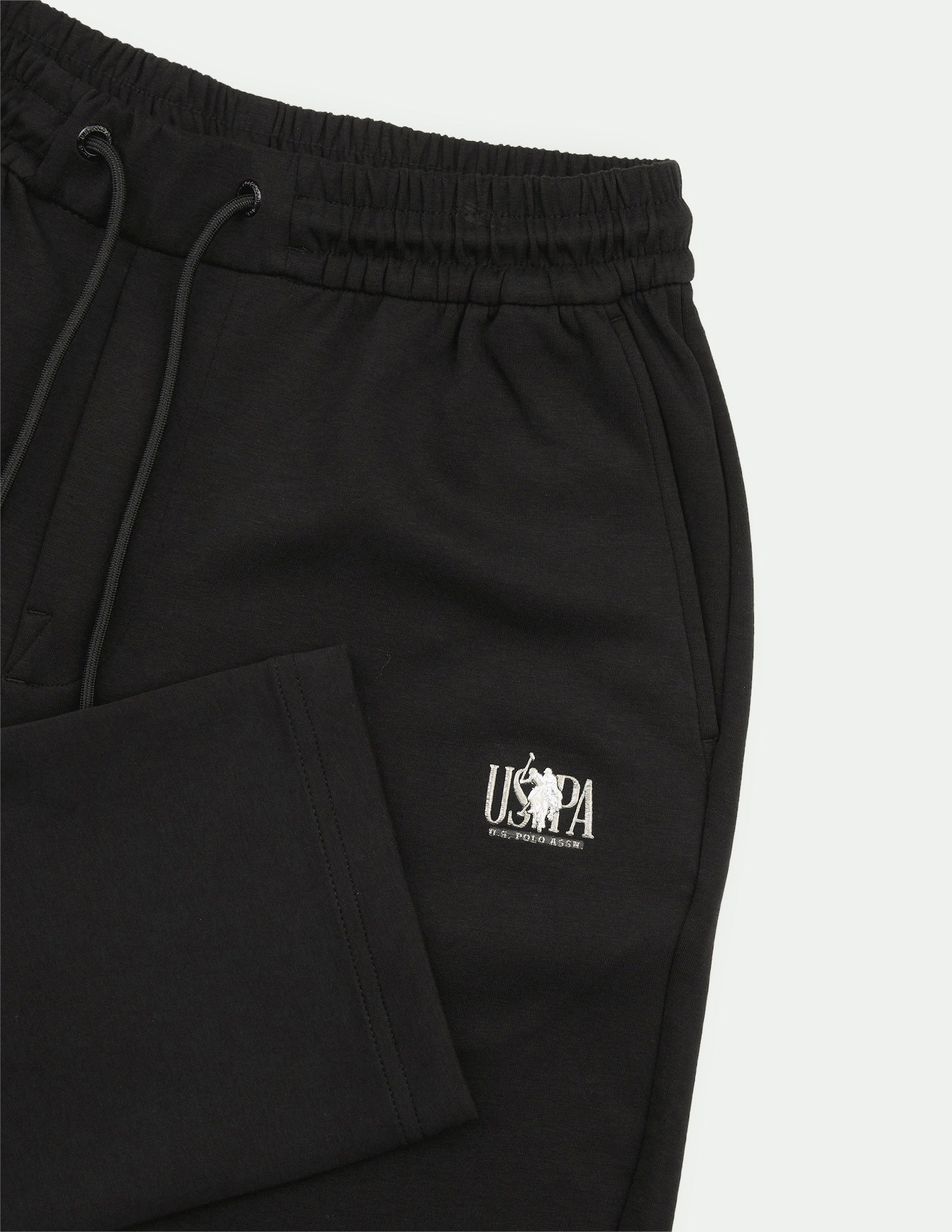 Mid Rise Regular Fit Track Pants Black - U.S. Polo Assn. India | Large