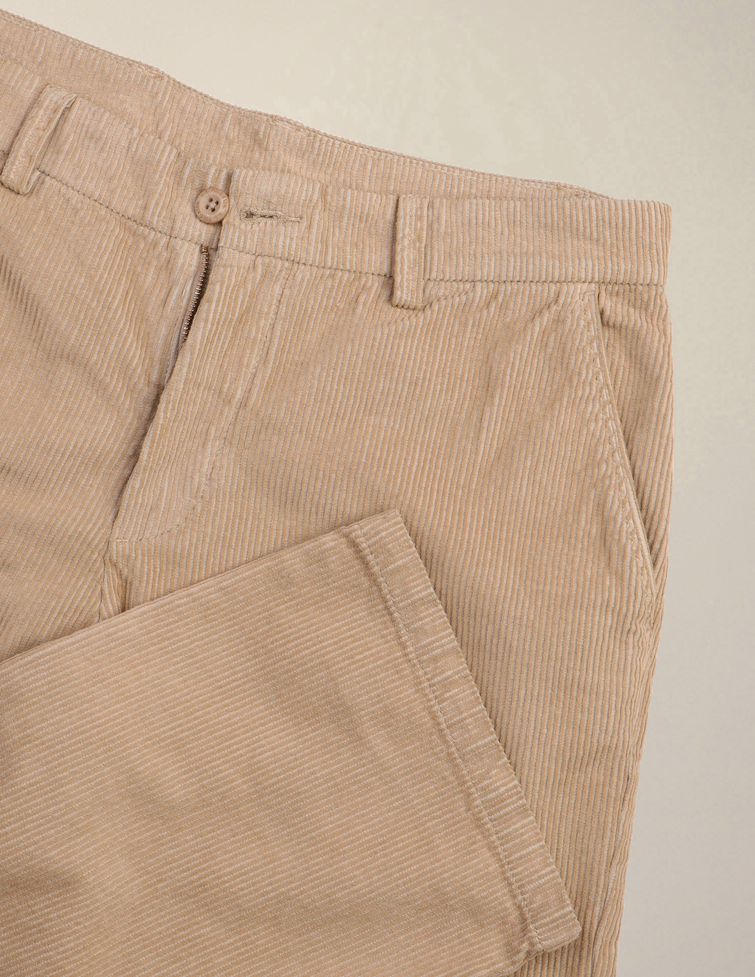 Corduroy	Riley Straight Fit Trousers Beige - U.S. Polo Assn. India | Large