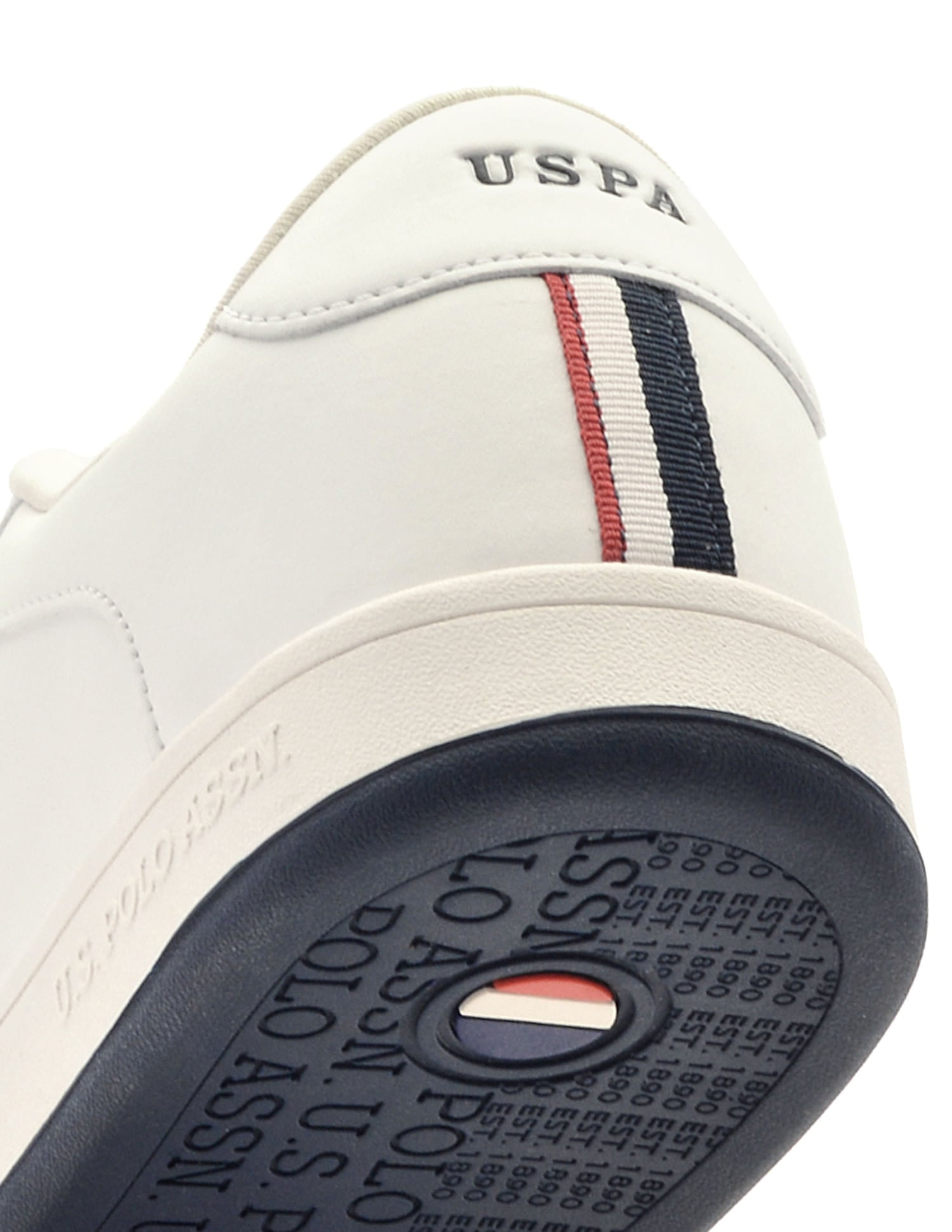 Men Rein 2.0 Off White Retro Court Sneakers White - U.S. Polo Assn. India | Large
