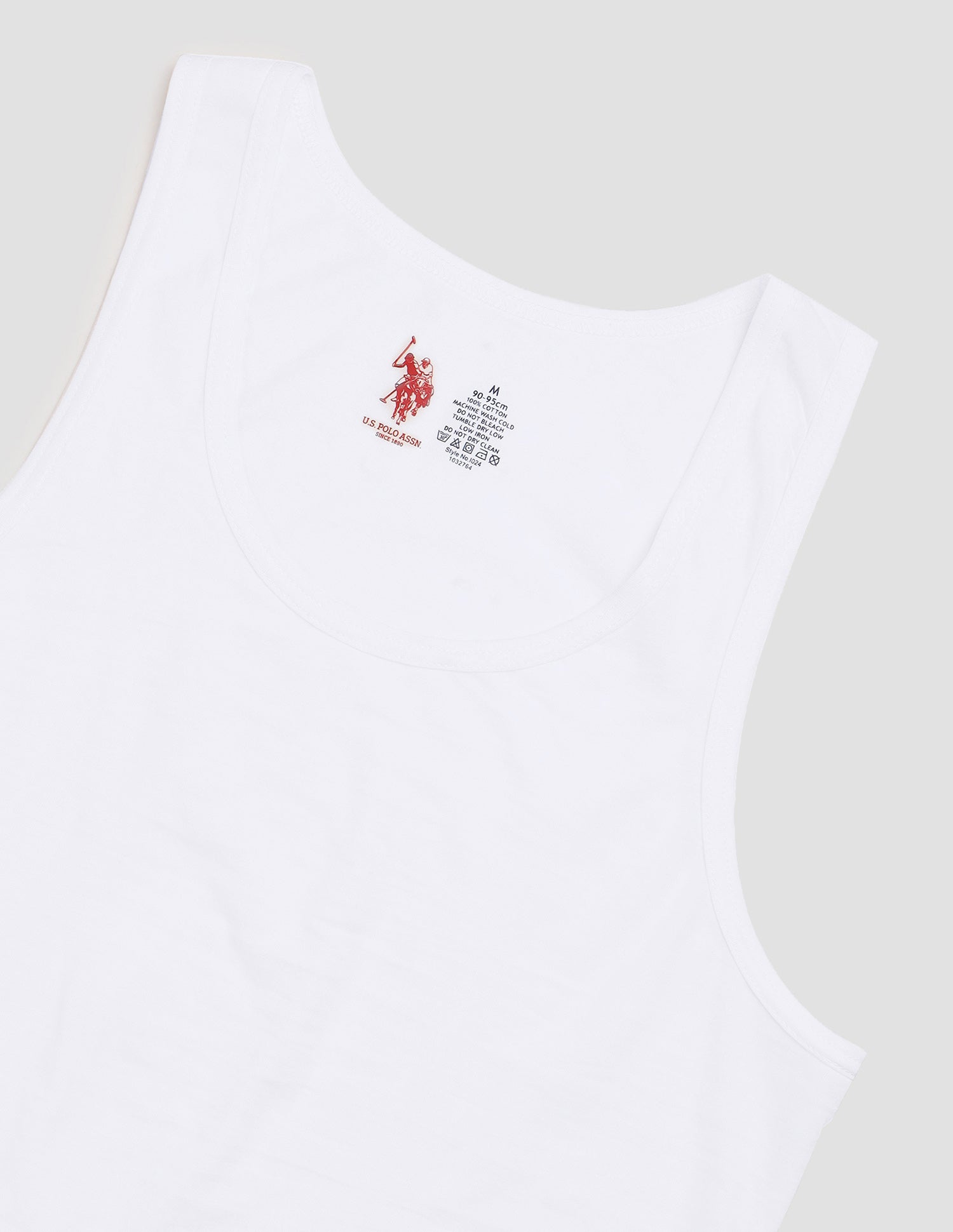 Comfort Fit Pure Cotton I024 Vest - Pack Of 1 White - U.S. POLO ASSN. | Large