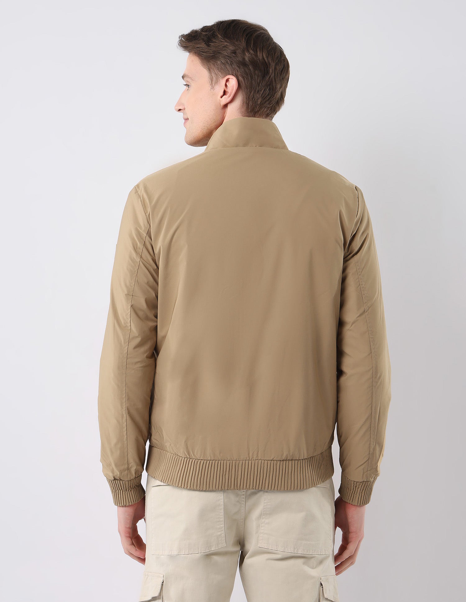 Reversible Heathered Regular Fit Jacket Brown - U.S. Polo Assn. India | Large