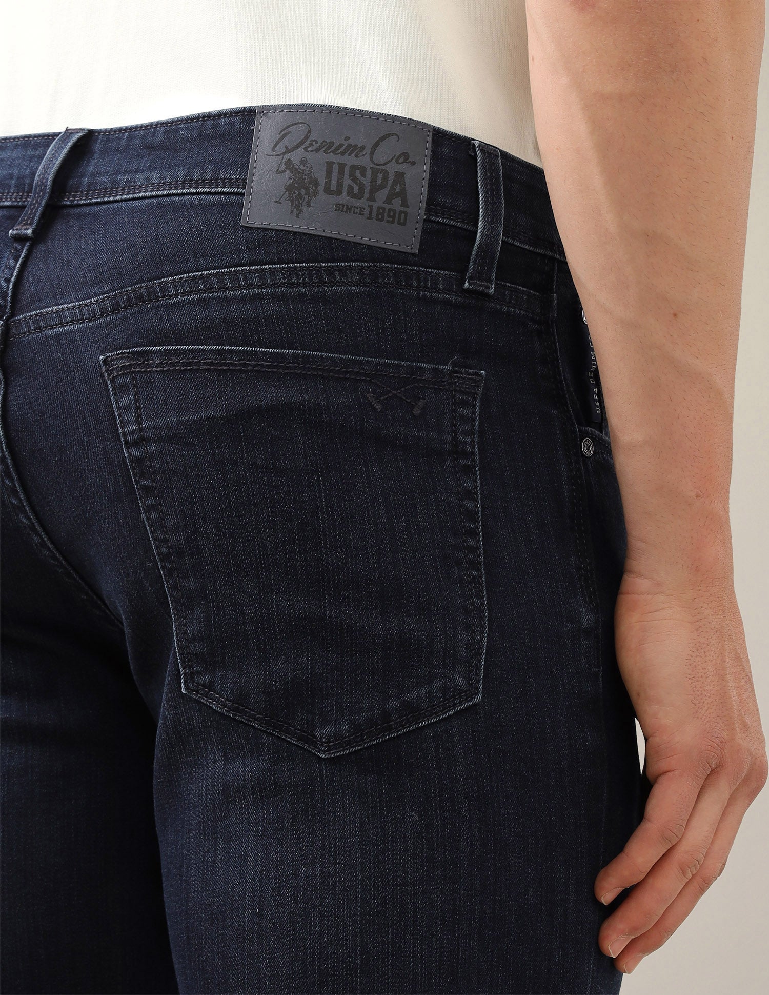 Brandon Slim-Tapered Fit Blue Jeans Blue - U.S. Polo Assn. India | Large