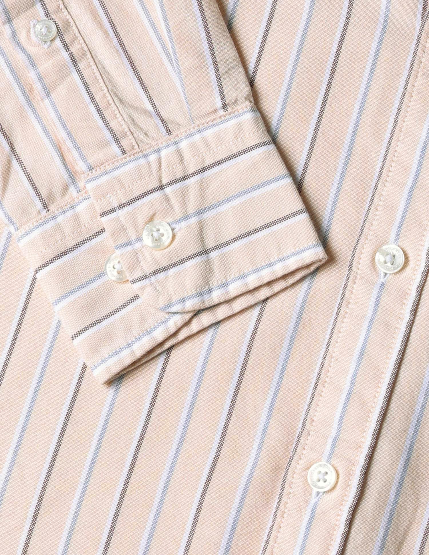 Vertical Striped Tailored Fit Shirt Light Yellow - U.S. POLO ASSN. | Large