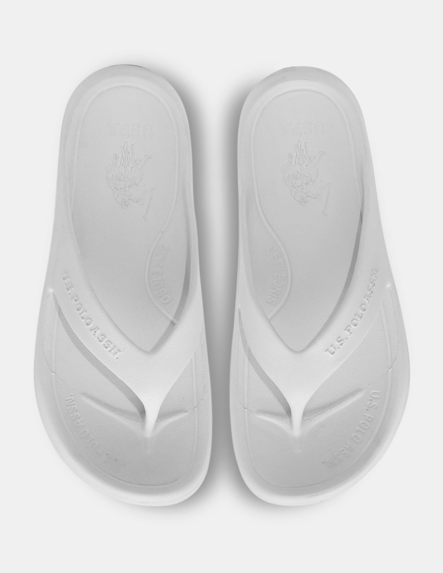 Men Cole V-Strap Flip Flops Grey - U.S. Polo Assn. India | Large