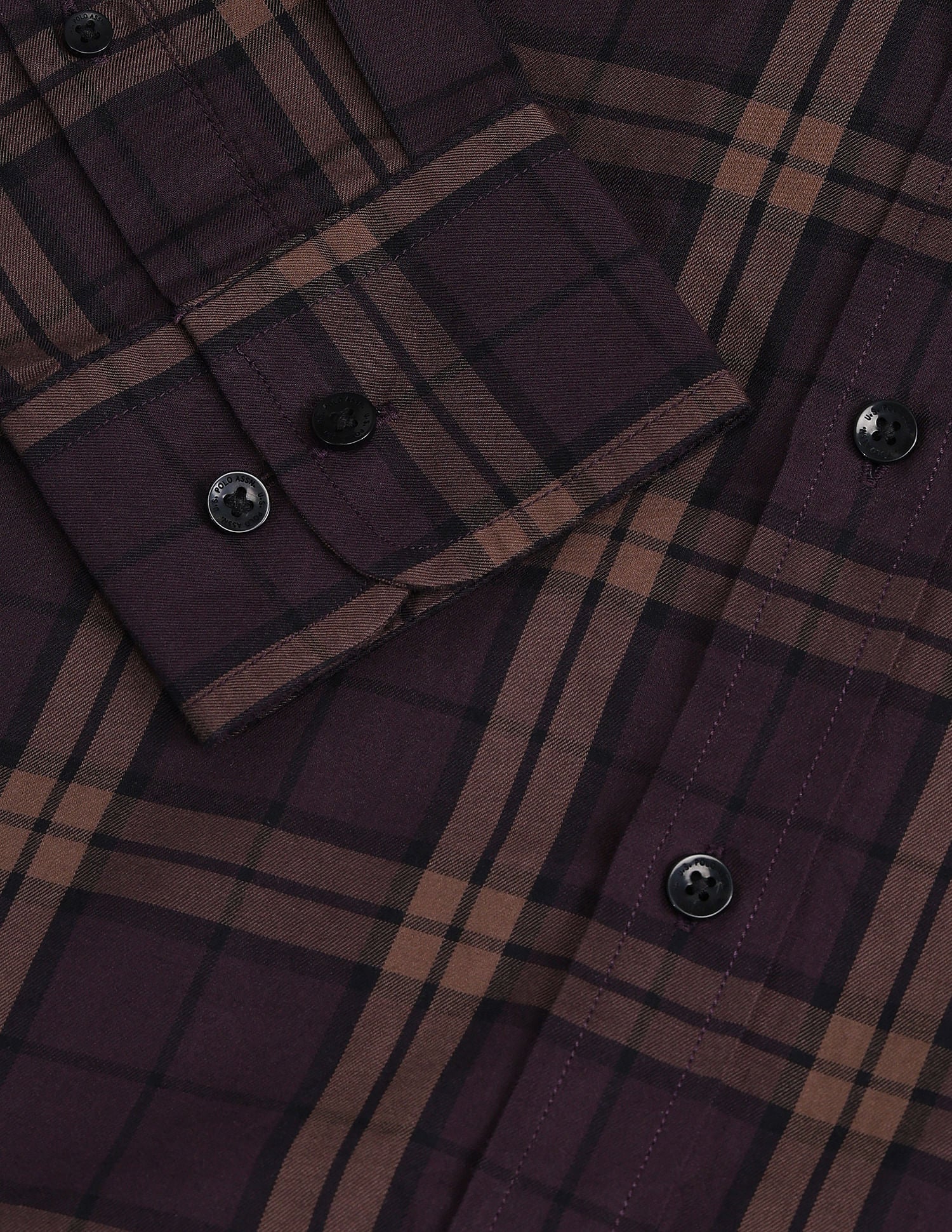 Tartan Check Tailored Fit Shirt Wine - U.S. Polo Assn. India | Large