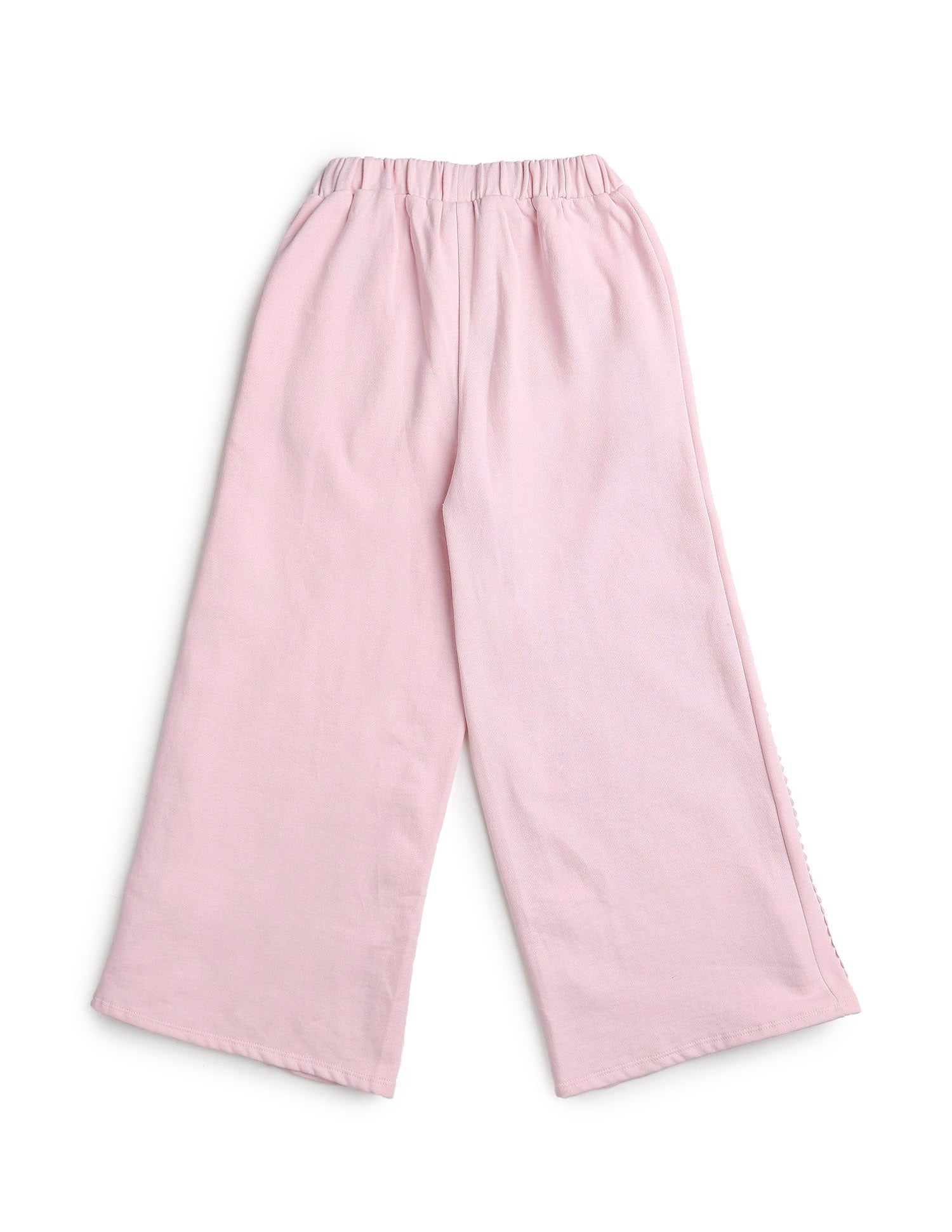 Girls Solid Lace Trim Trousers Light Pink - U.S. POLO ASSN. | Large