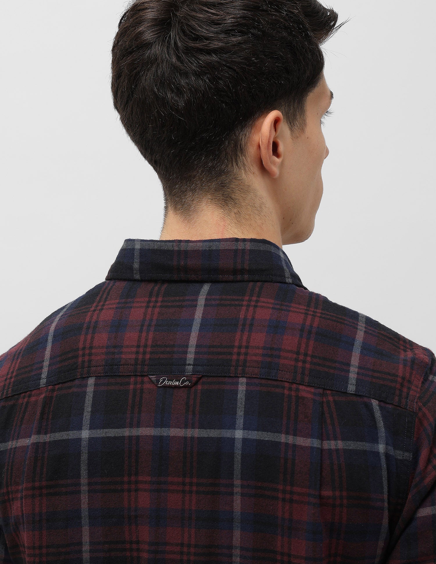 Plaid Checked Twill Shirt Maroon - U.S. POLO ASSN. | Large