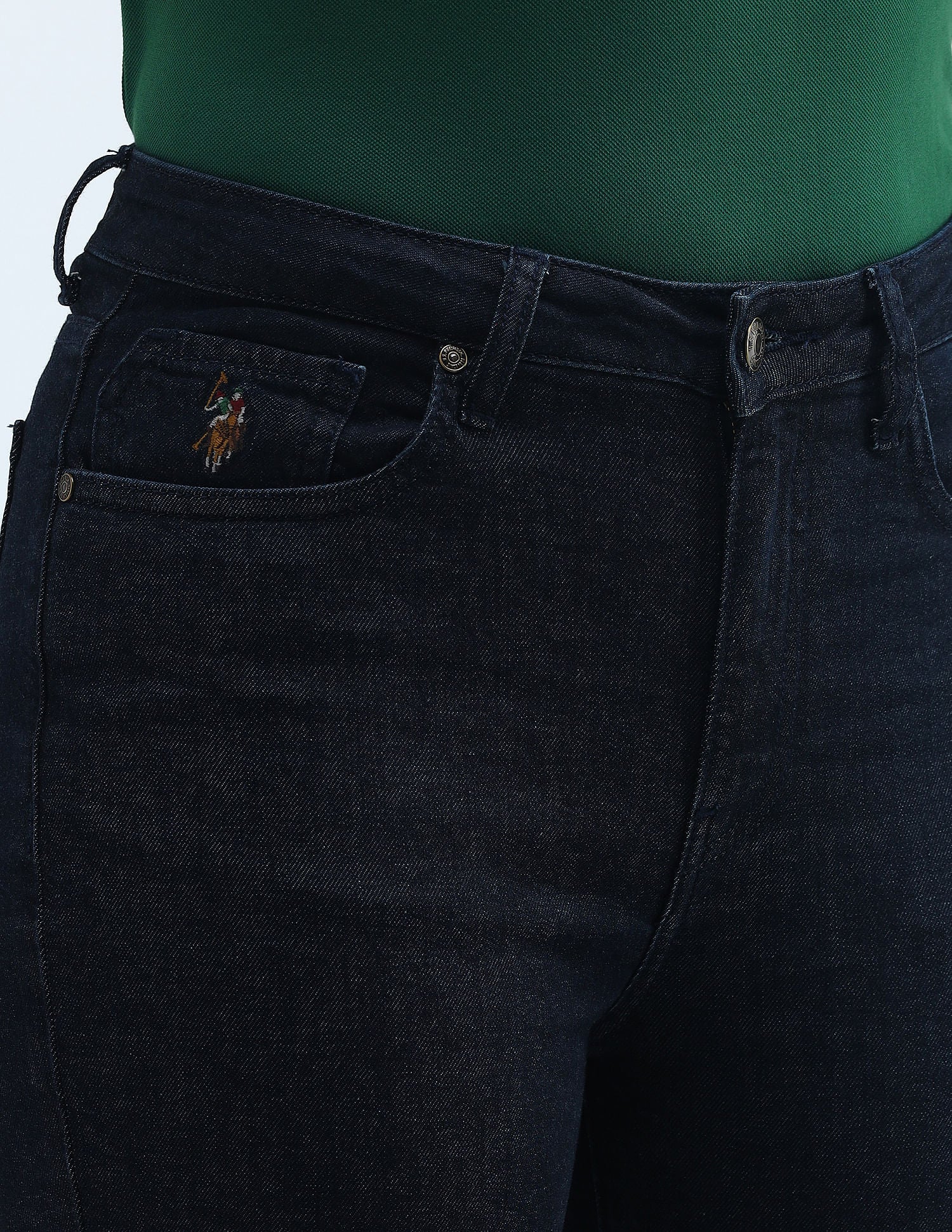 High Rise Extreme Flare Fit Jeans Blue - U.S. Polo Assn. India | Large