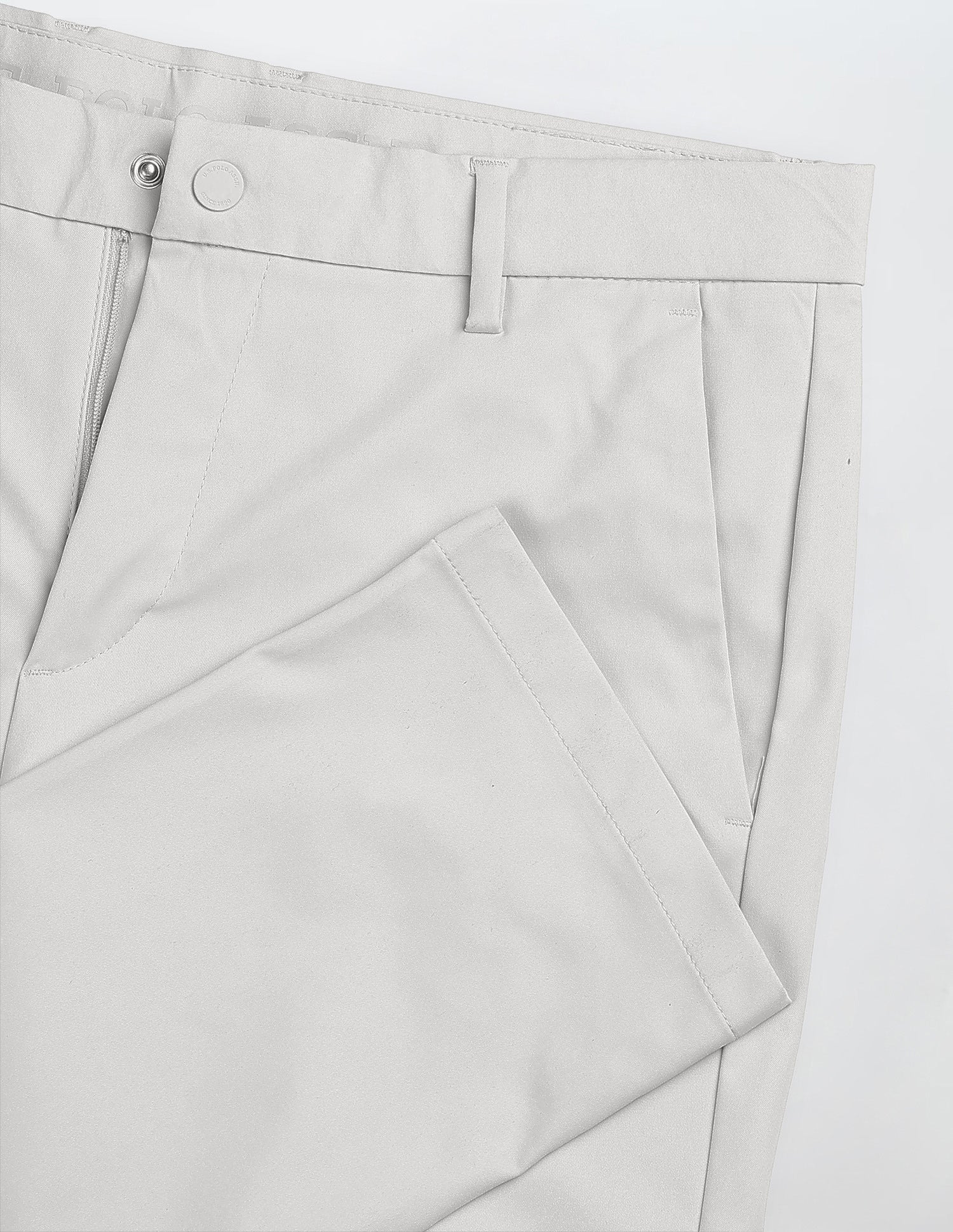 Denver Slim Fit Mid Rise Trousers Grey - U.S. Polo Assn. India | Large