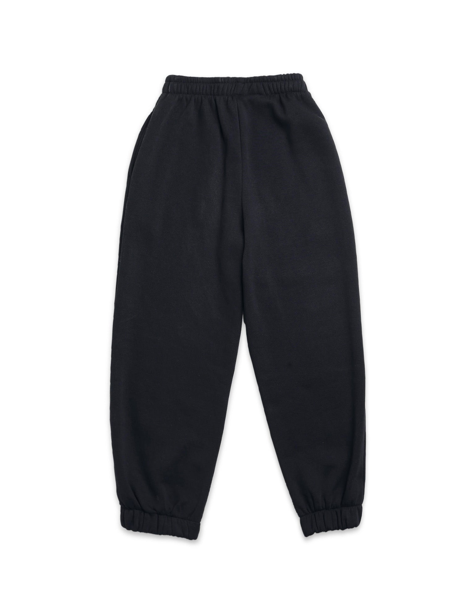 Girls Solid Regular Fit Joggers Black - U.S. POLO ASSN. | Large