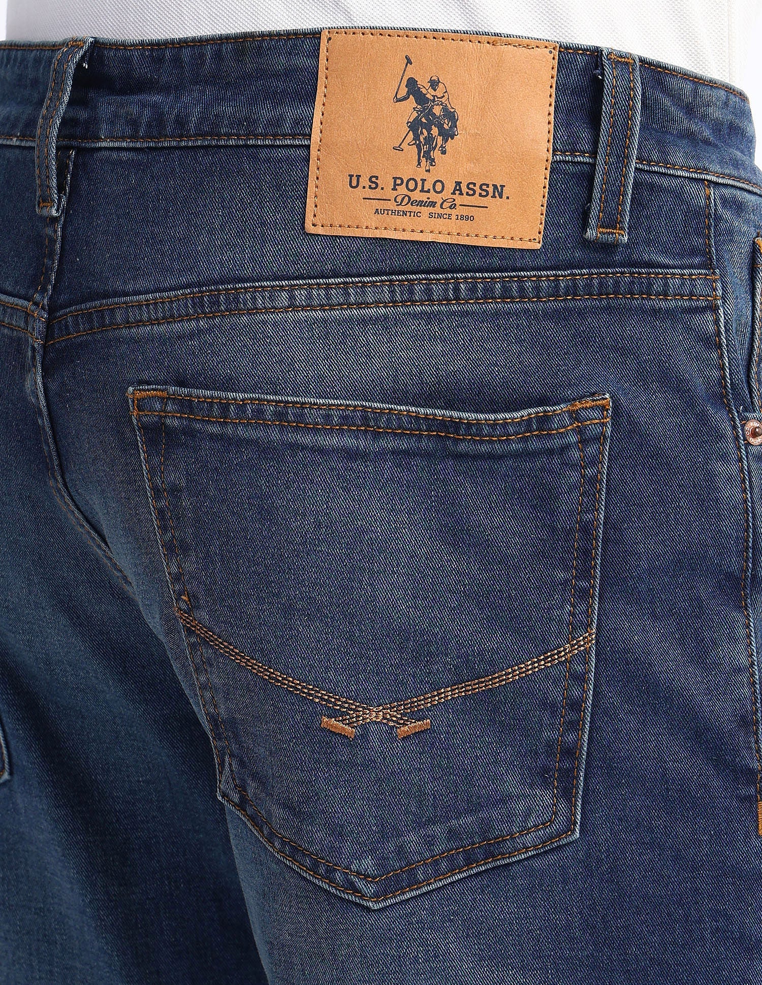 Brandon Slim Fit Blue Jeans Blue - U.S. Polo Assn. India | Large