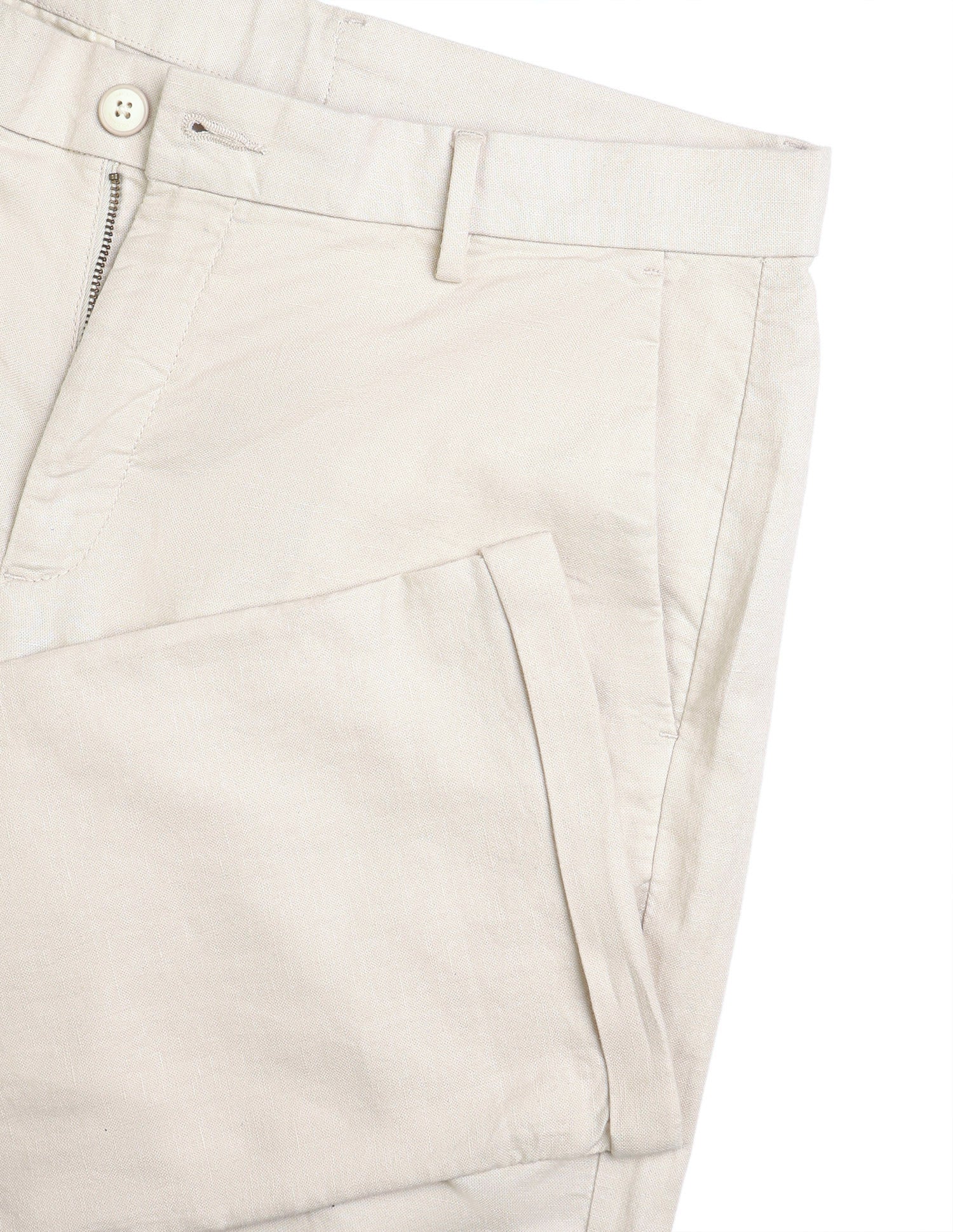 Riley Straight Fit Mid Rise Trousers Beige - U.S. Polo Assn. India | Large