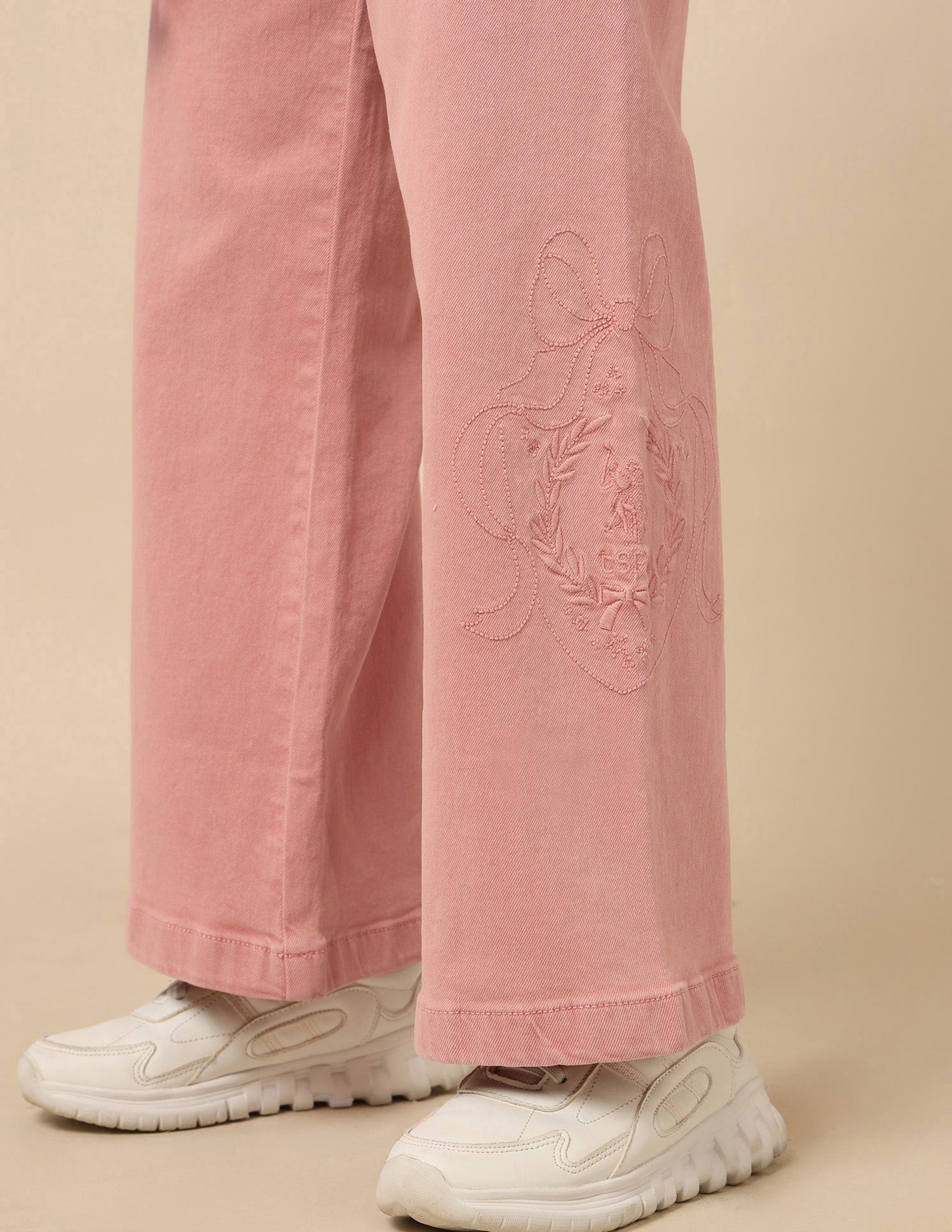 Girls Wide Leg Fit High Rise Jeans Brandy - U.S. POLO ASSN. | Large