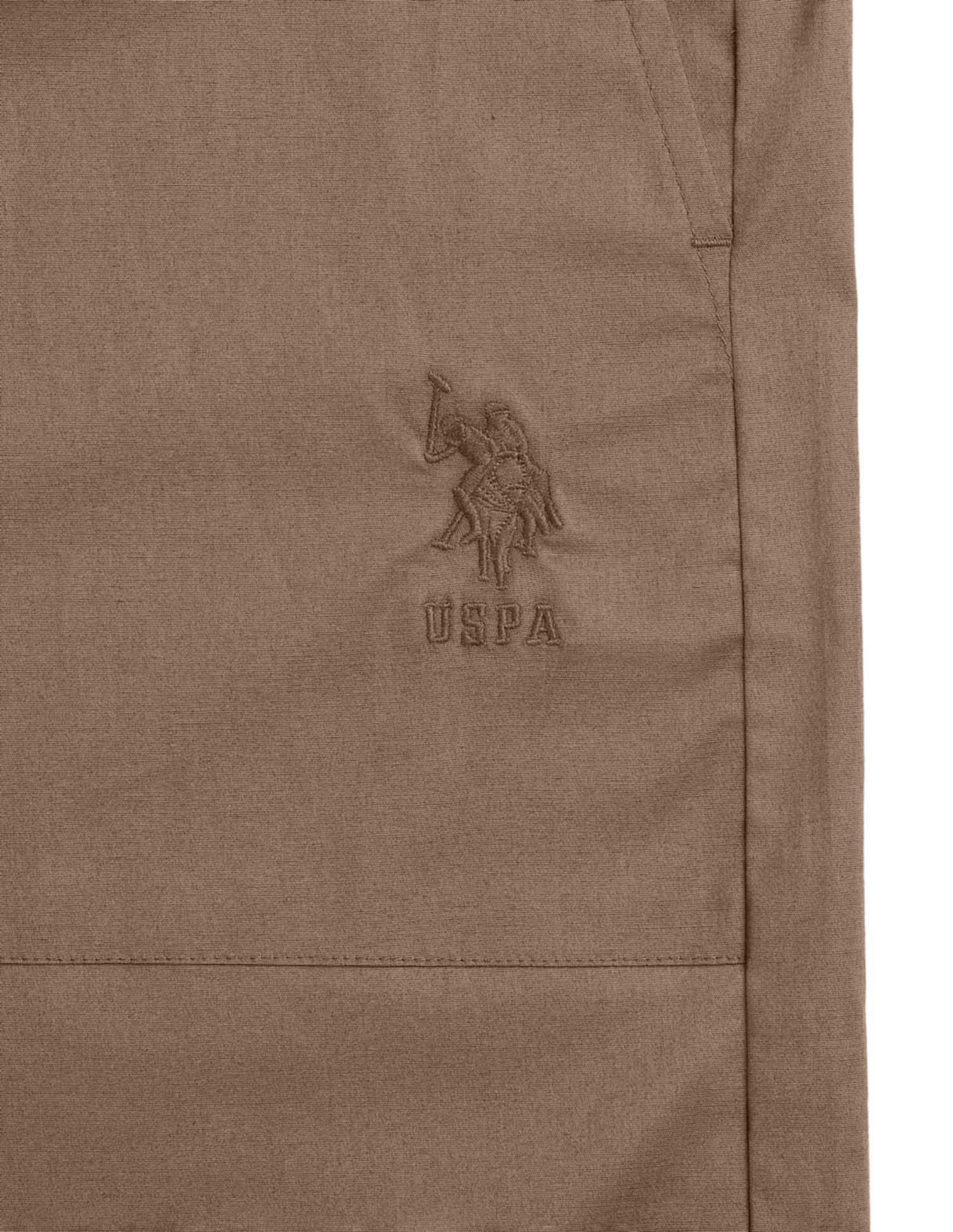 Cotton Stretch Breathable OELP9 Lounge Pants - Pack Of 1 Light Brown - U.S. POLO ASSN. | Large
