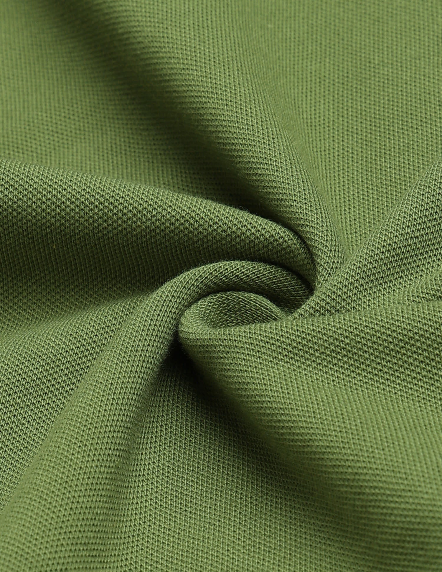 Regular Fit Solid Polo Shirt Green - U.S. Polo Assn. India | Large