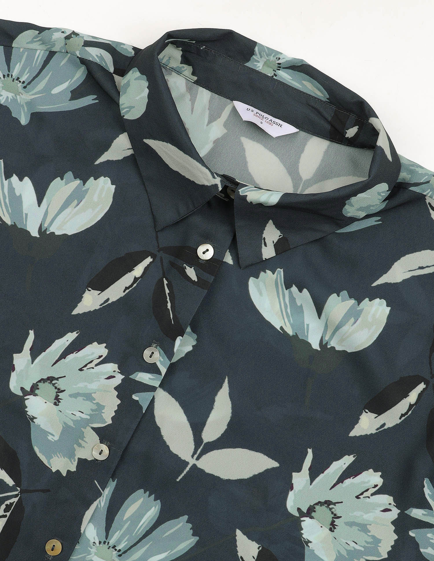 Floral Printed Relaxed Fit Shirt Multi-colour - U.S. POLO ASSN. | Large