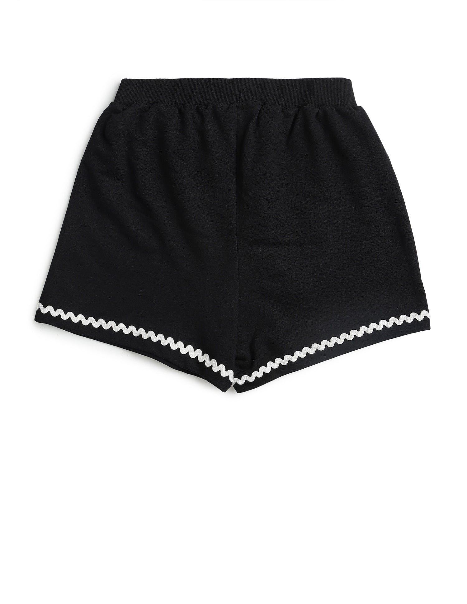 Girls Solid Lace Trim Skort Black - U.S. POLO ASSN. | Large