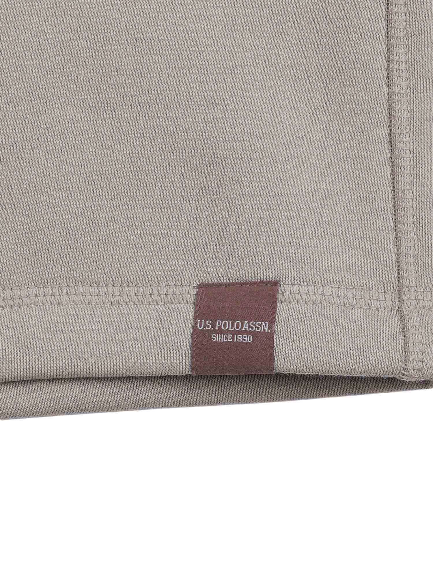 Cotton Terry OES10 Lounge Shorts - Pack Of 1 Grey Mid Stone - U.S. POLO ASSN. | Large