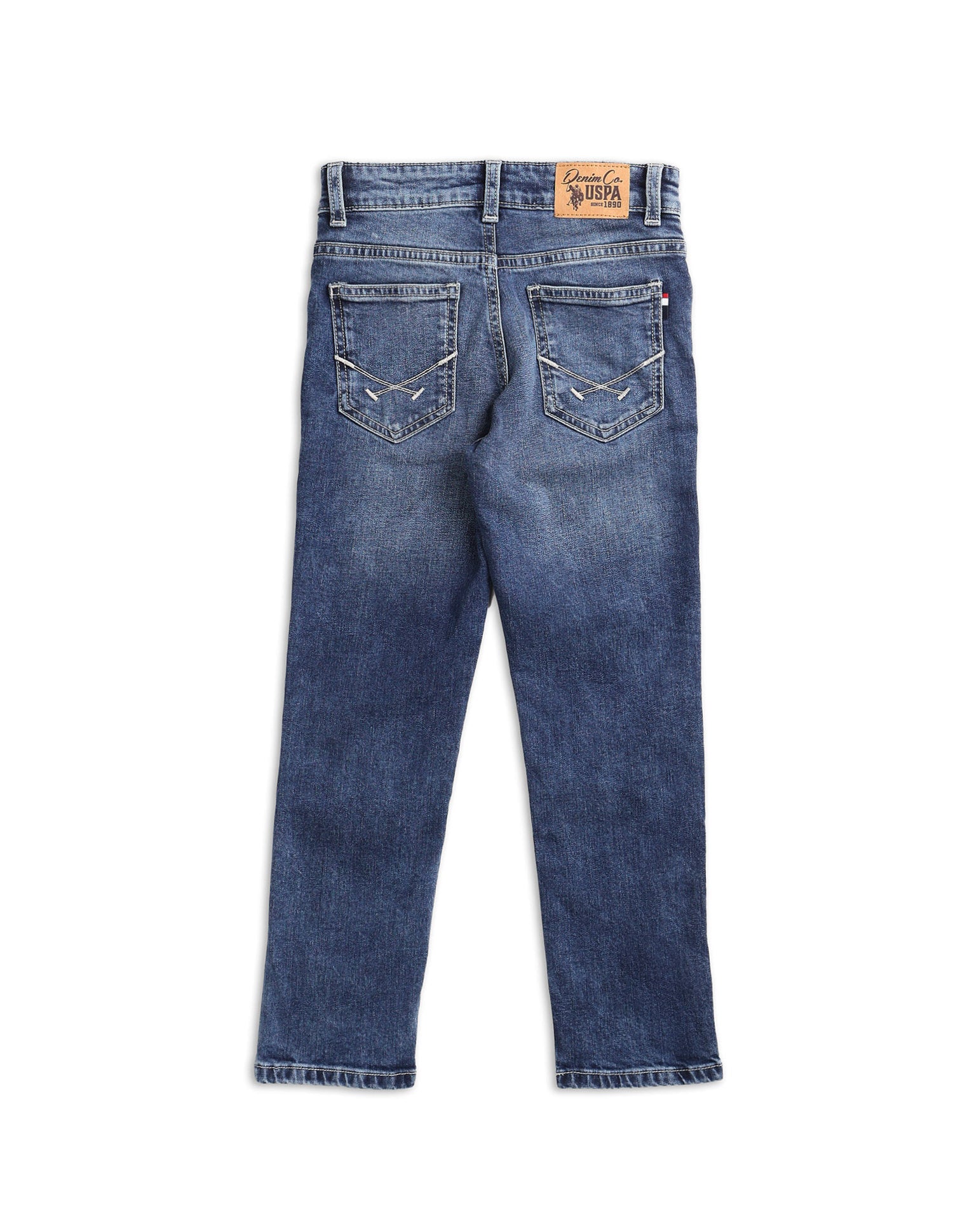 Boys Whiskered Slim Fit Jeans Dark Blue - U.S. POLO ASSN. | Large