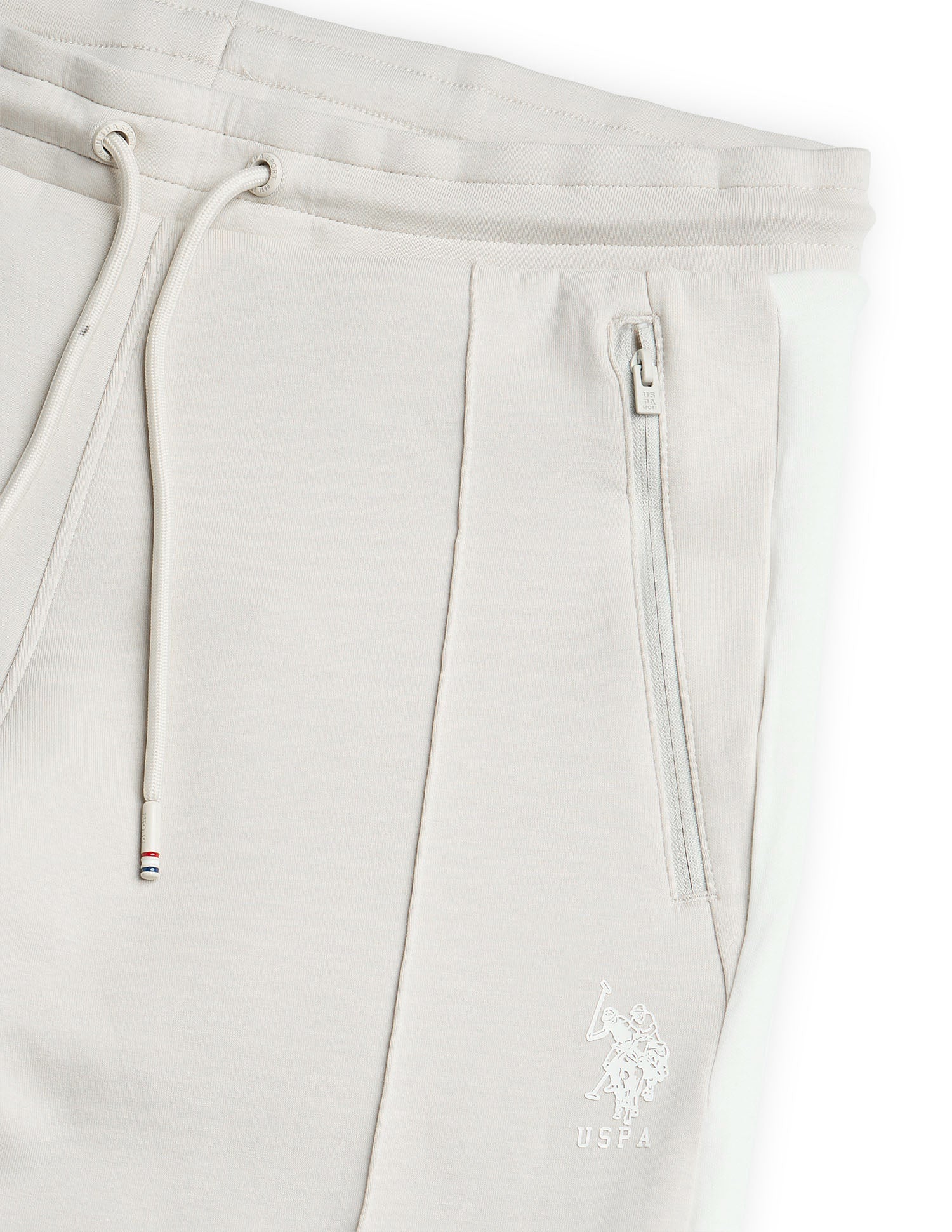 Mid Rise Regular Fit Active Track Pants Beige - U.S. POLO ASSN. | Large